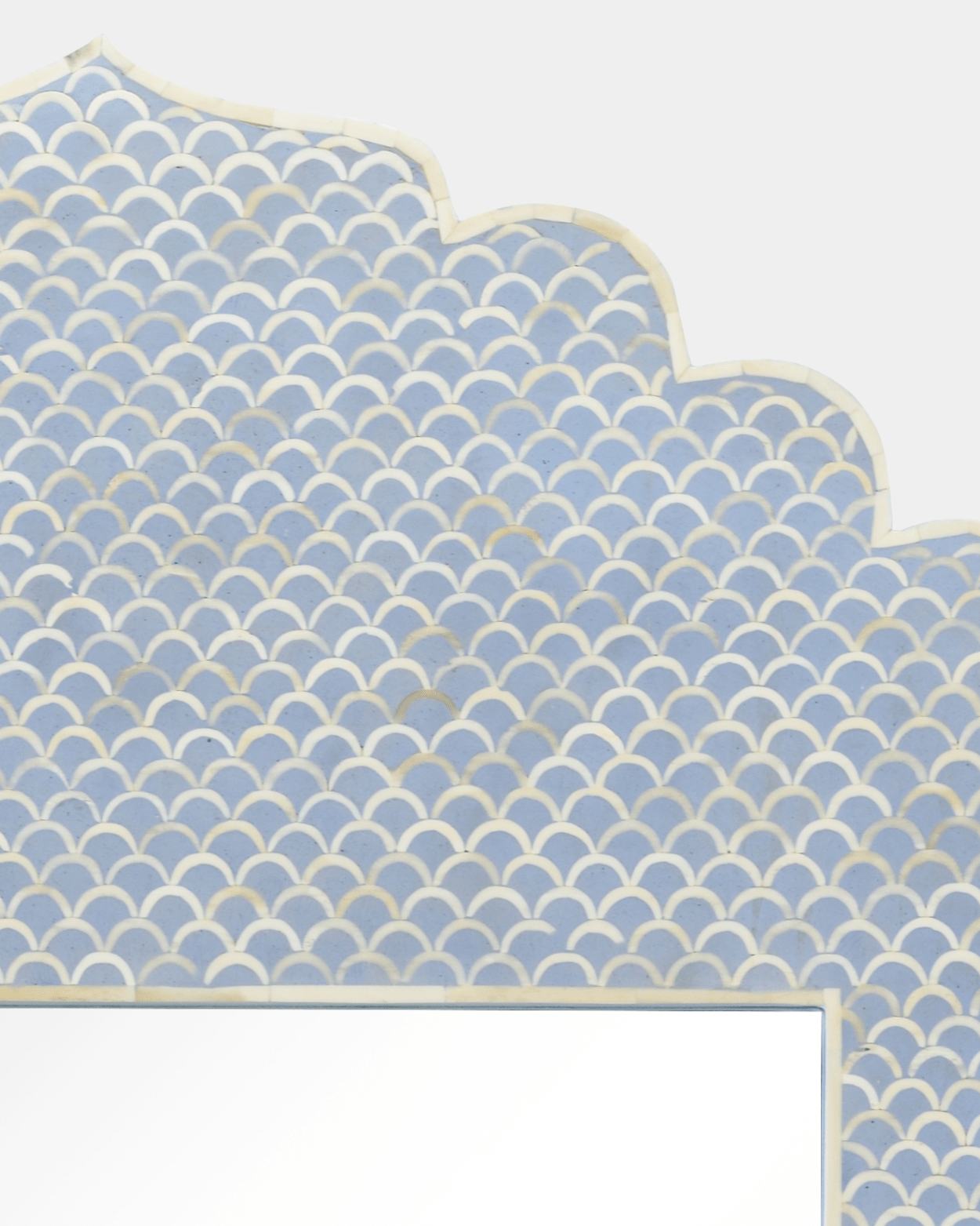 Crown Mirror - Blue - Marble Lotus - Crown Mirror - Blue