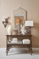 Crown Mirror - Brown - Marble Lotus - Crown Mirror - Brown