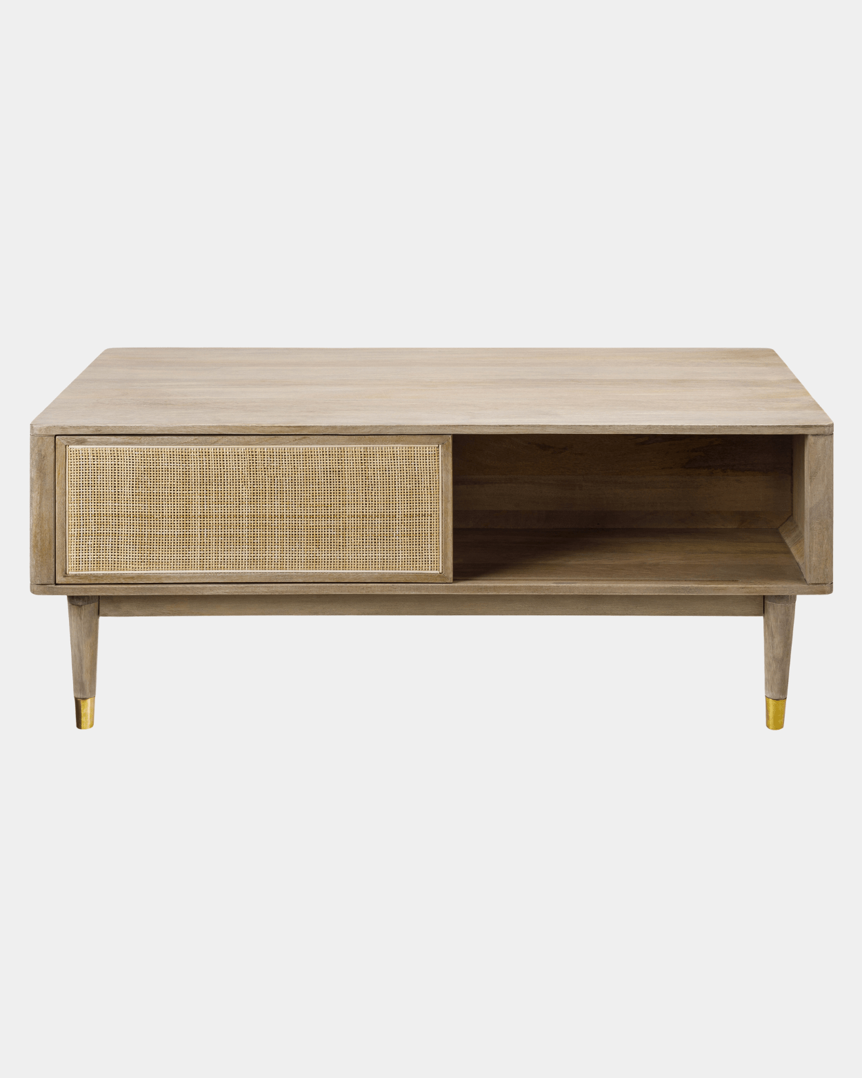 Dalma Rustic Rattan Coffee Table - Marble Lotus - Order Dalma Rustic Rattan Coffee Table