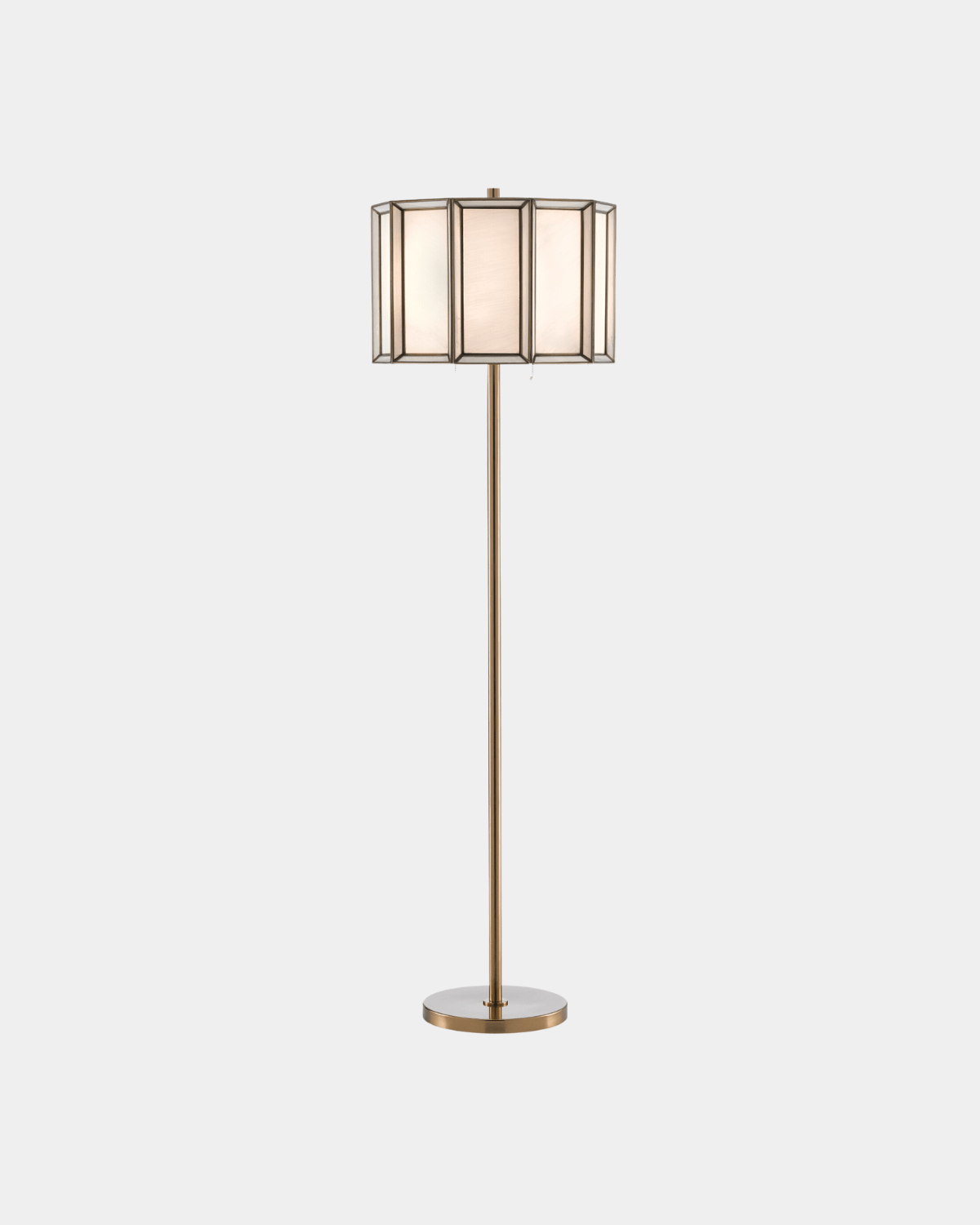 Daze Brass Floor Lamp - Marble Lotus - Order Sleek & Modern Daze Brass Floor Lamp