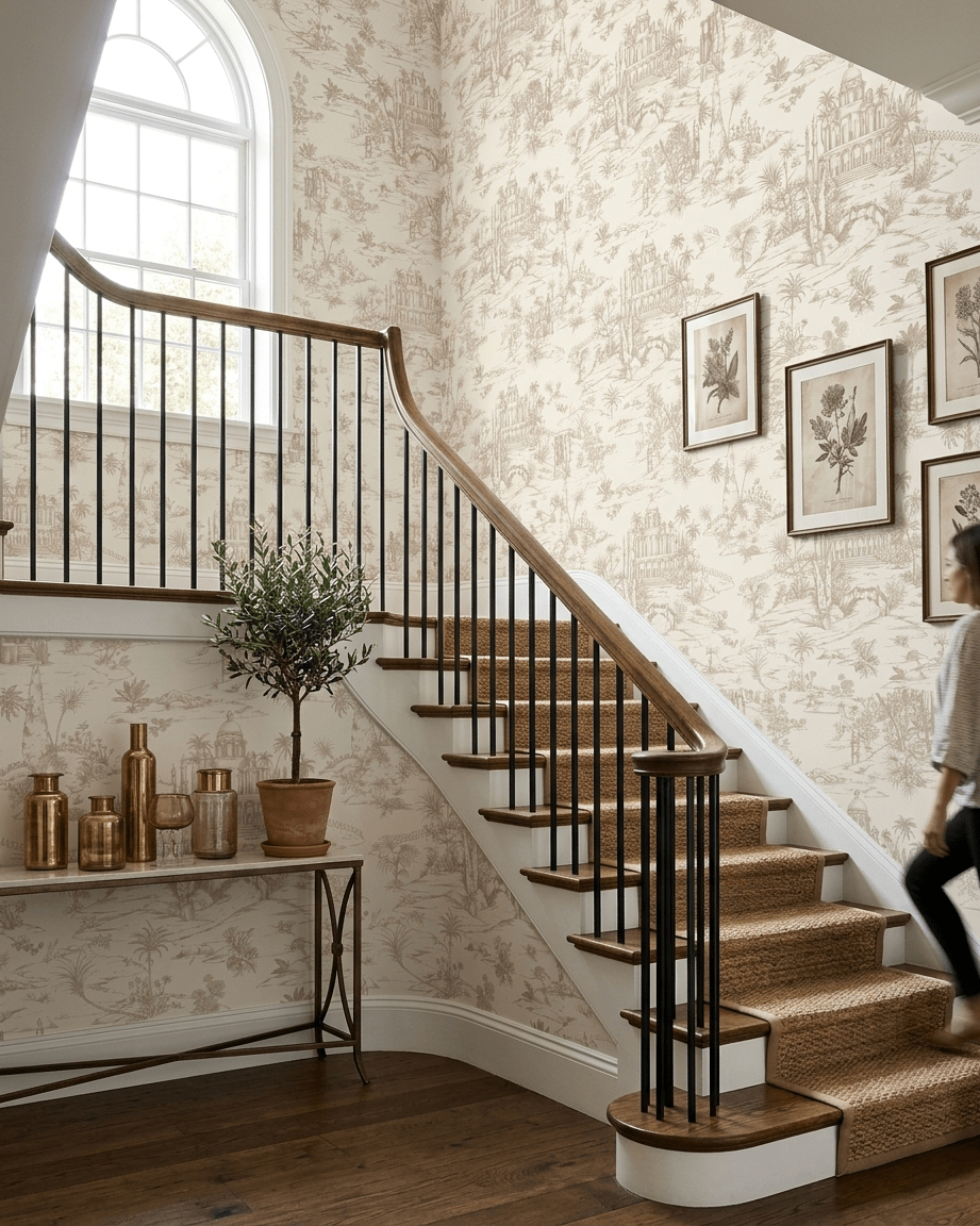 Delhi on Toile – Beige - Marble Lotus - Delhi on Toile – Beige