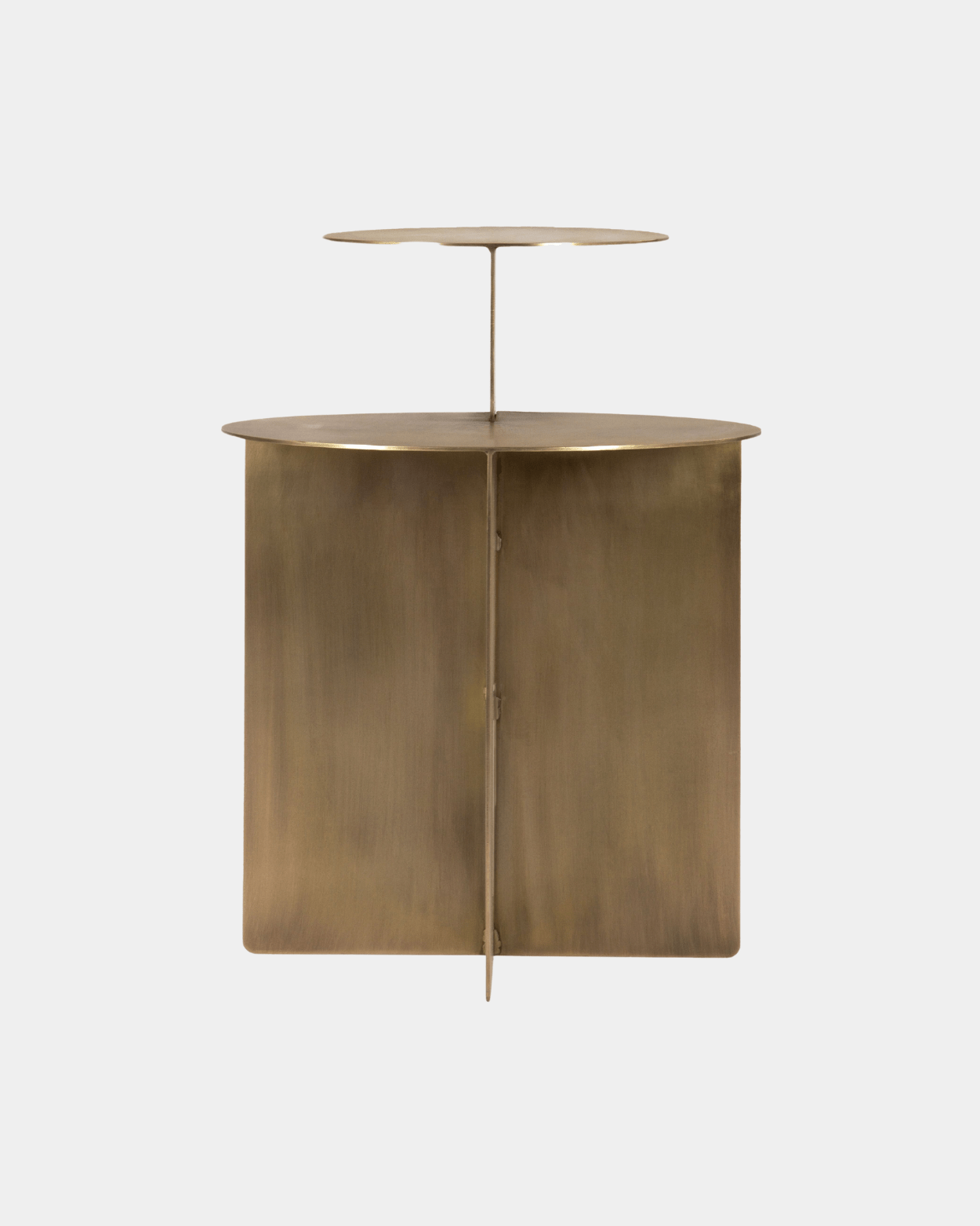 Eclipse Side Table - Marble Lotus - Eclipse Side Table | Brass Side Table | Round End Table