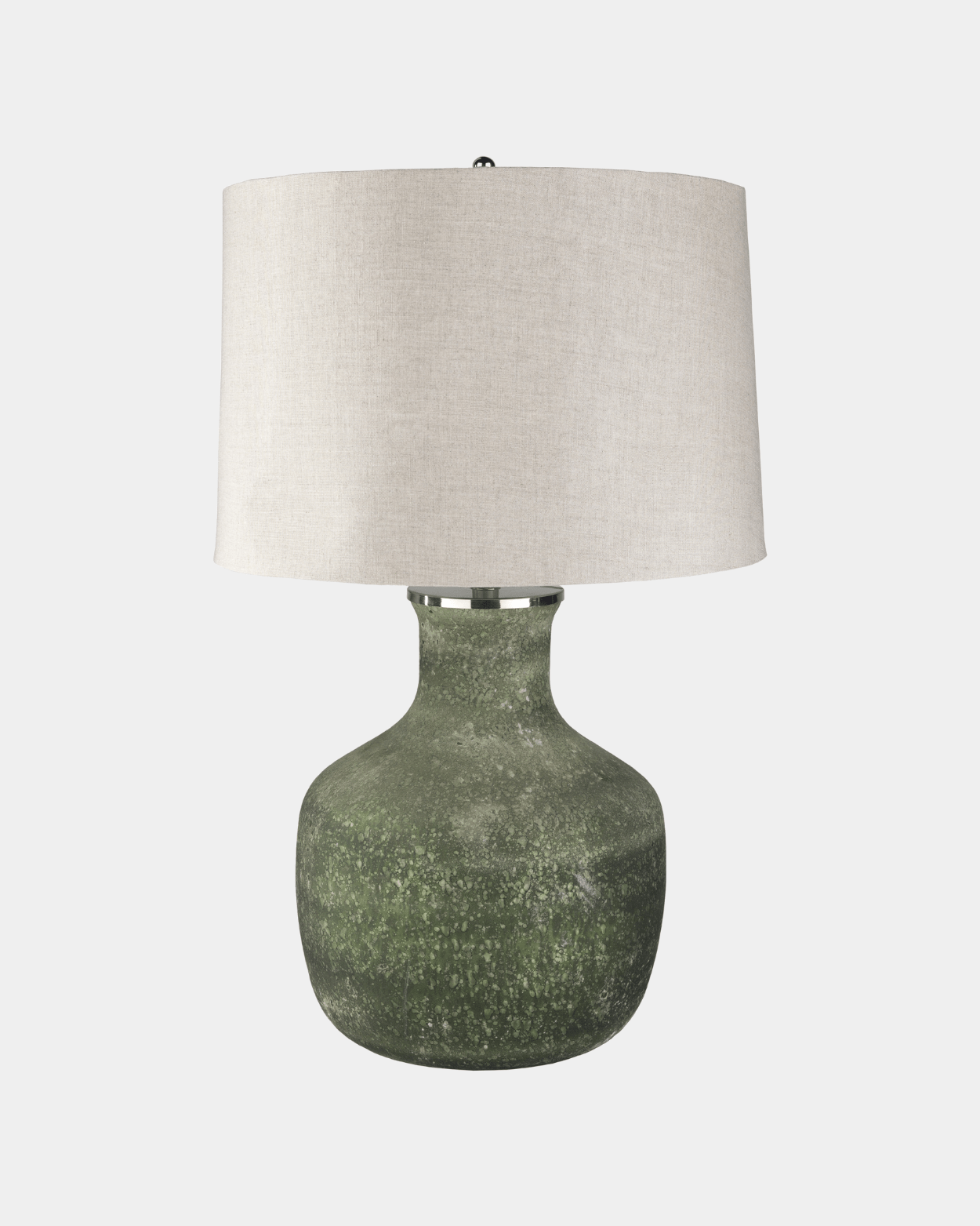 Emerald Green Table Lamp - Marble Lotus - Emerald Green Table Lamp - Elegant Lighting