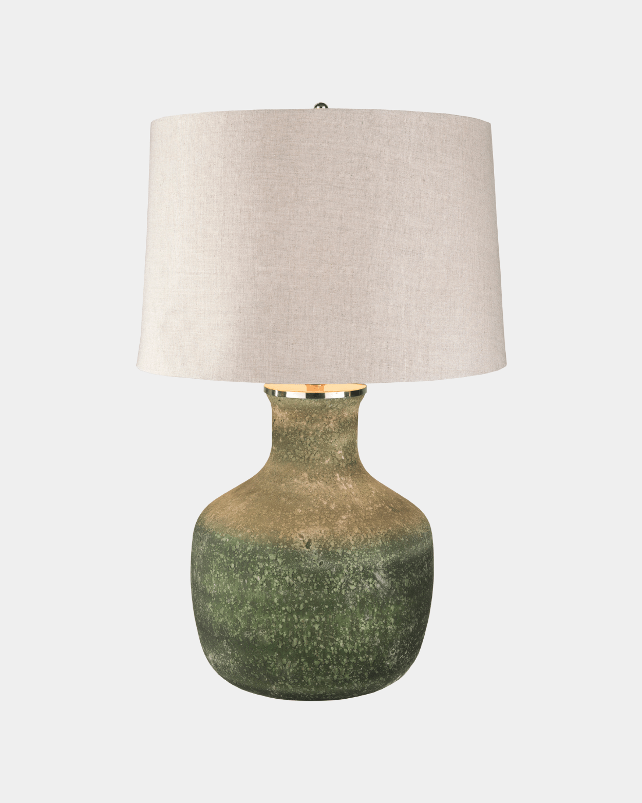 Emerald Green Table Lamp - Marble Lotus - Emerald Green Table Lamp - Elegant Lighting