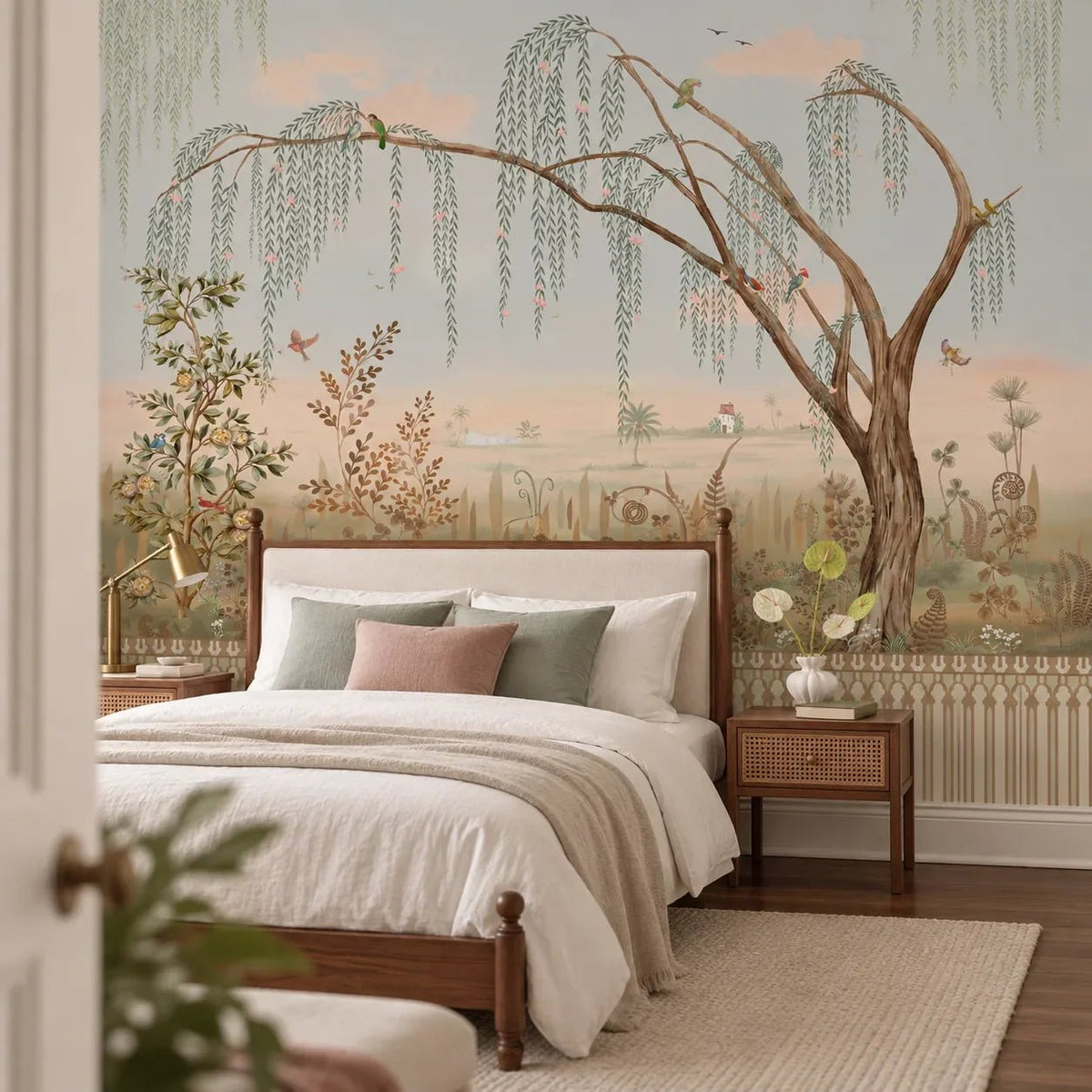 Enchanted Grove Customised Wallpaper - Marble Lotus - Enchanted Grove Customised Wallpaper
