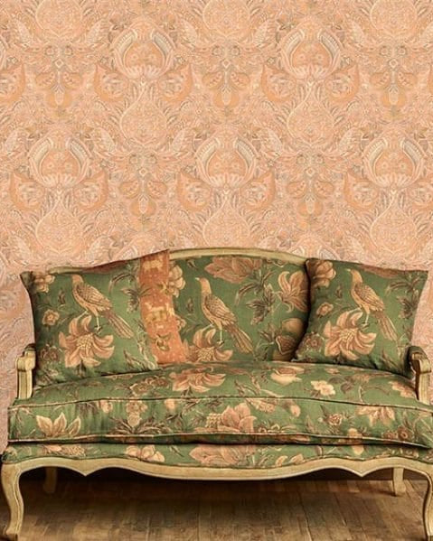 Florentine Damask - Marble Lotus - Florentine Damask