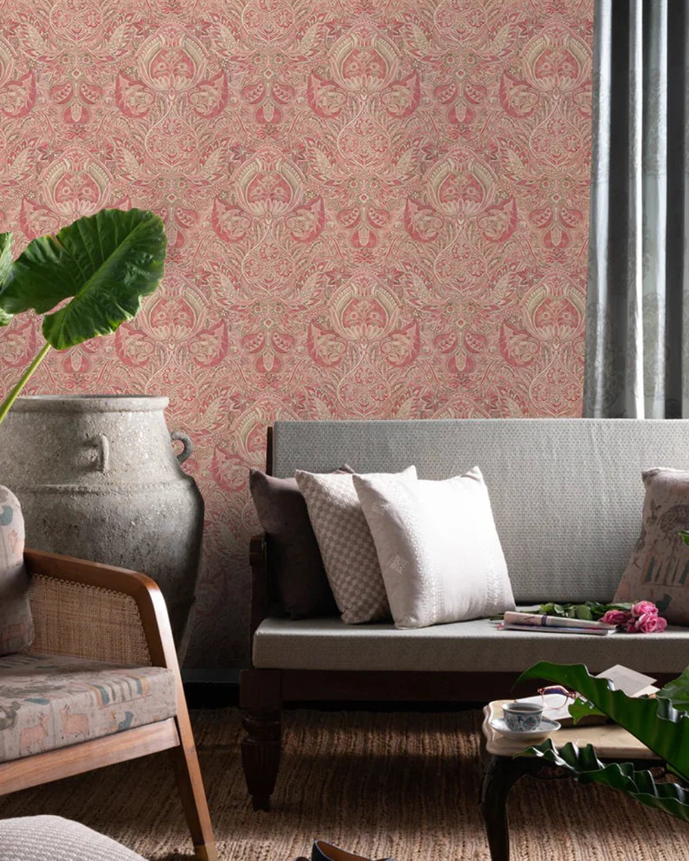 Florentine Damask - Marble Lotus - Florentine Damask