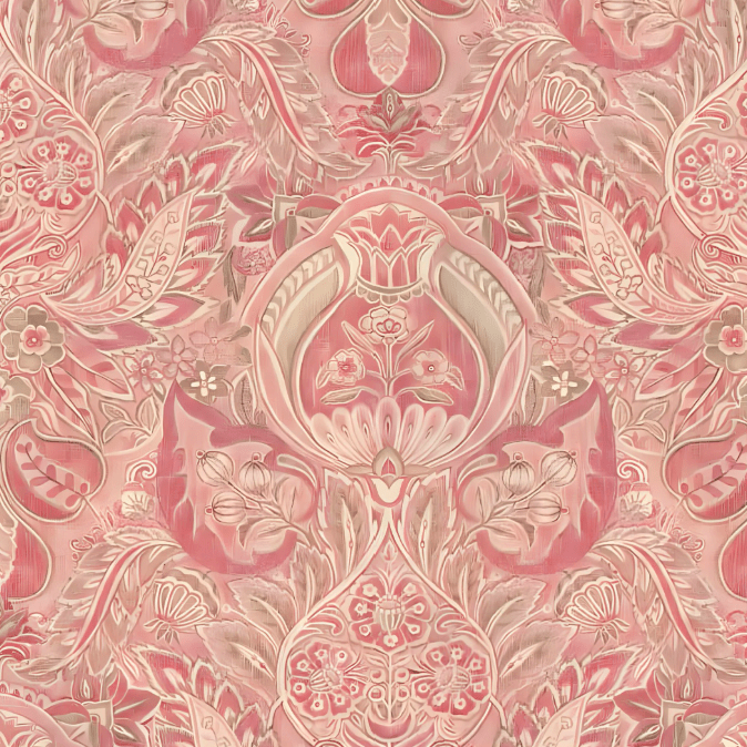 Florentine Damask - Marble Lotus - Florentine Damask