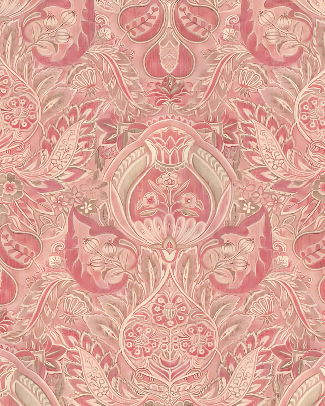 Florentine Damask - Marble Lotus - Florentine Damask