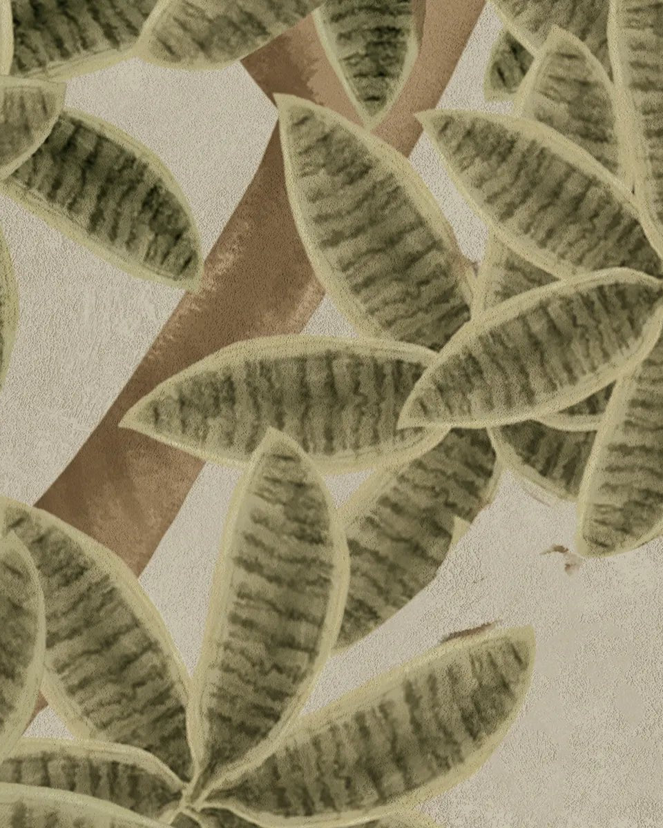 Garden of Dreams Customised Room Wallpaper - Marble Lotus - Garden of Dreams Customised Wallpaper