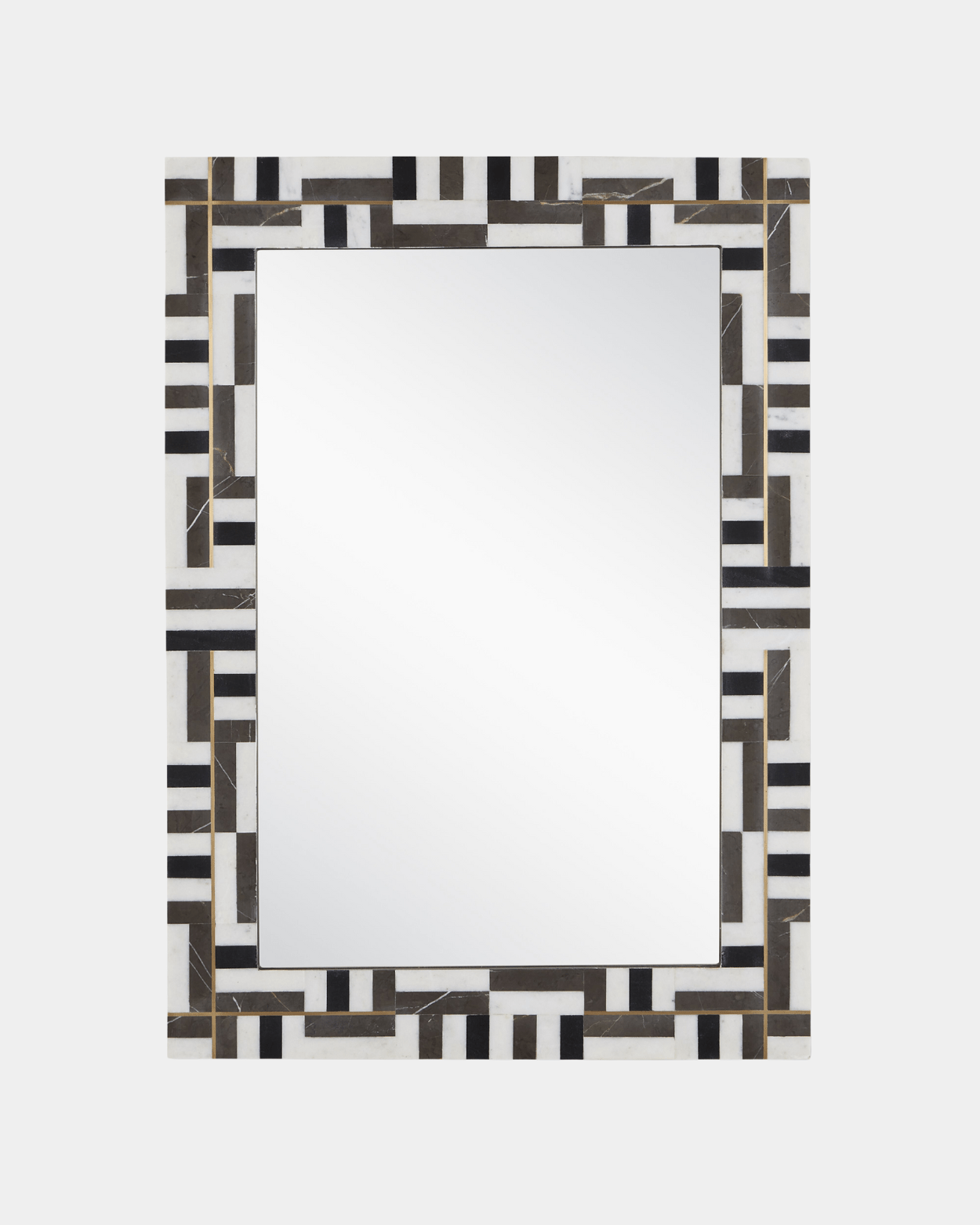 Gentry Rectangular Mirror - Marble Lotus - Gentry Rectangular Mirror