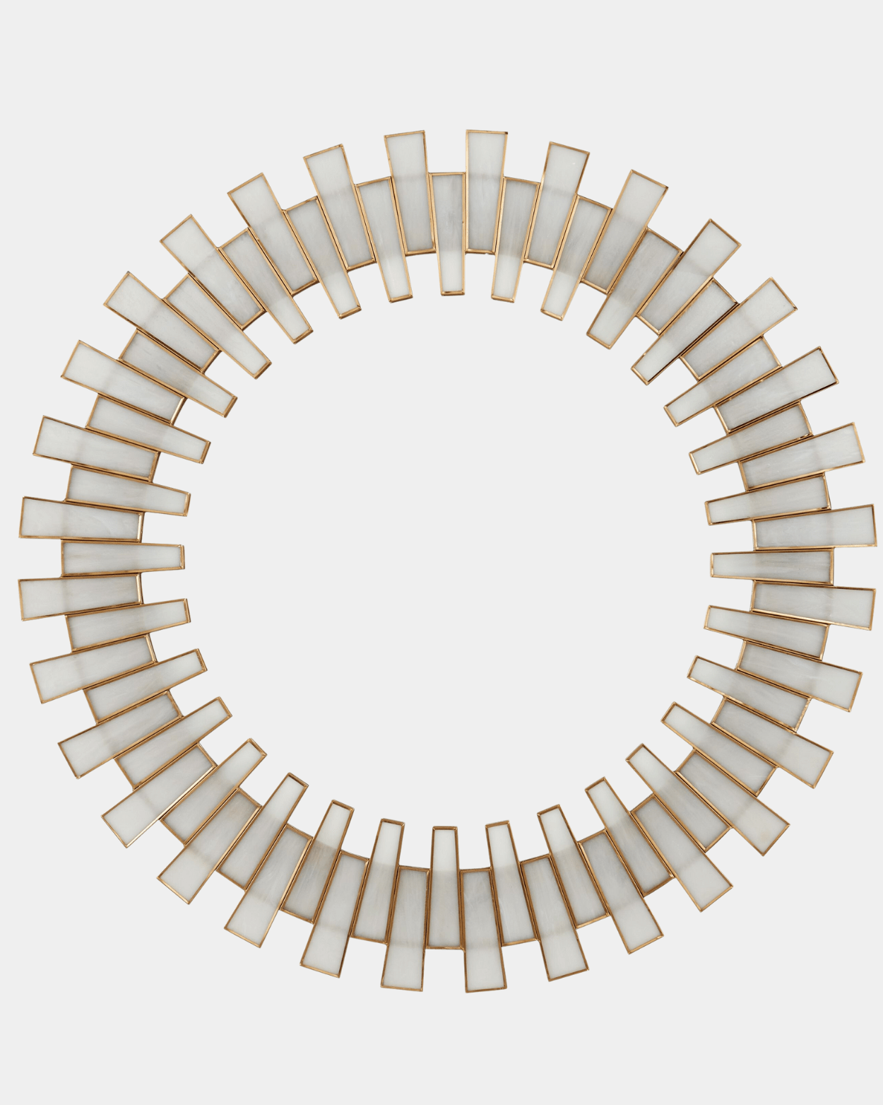 Glasdele Round Mirror - Marble Lotus - Stylish Glasdele Round Mirror