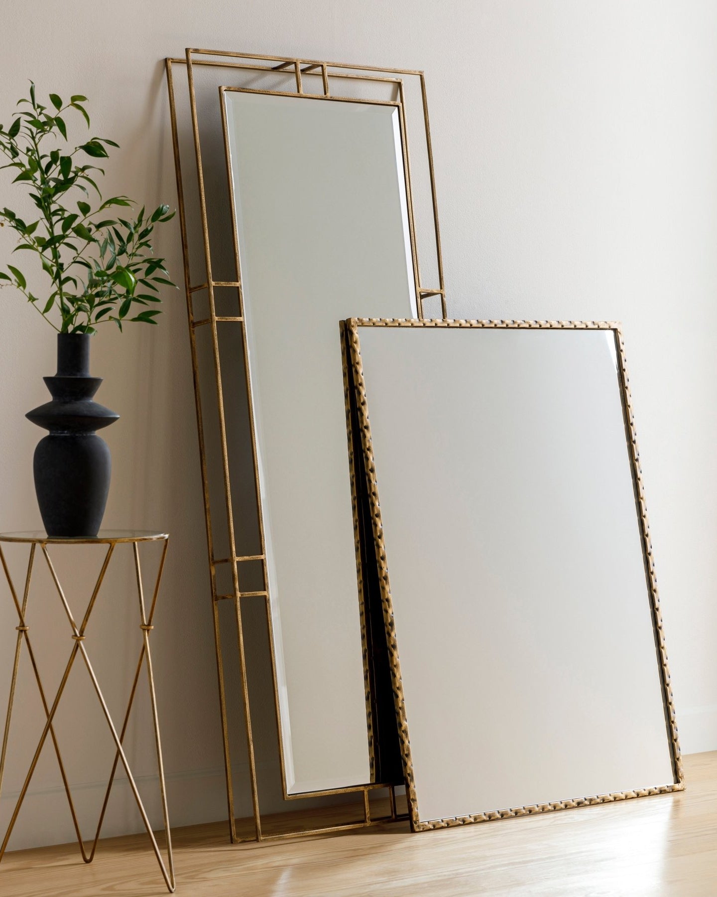 Gold Frame Rectangular Mirror - Marble Lotus - Gold Frame Rectangular Mirror for Chic Home Decor | Marble Lotus