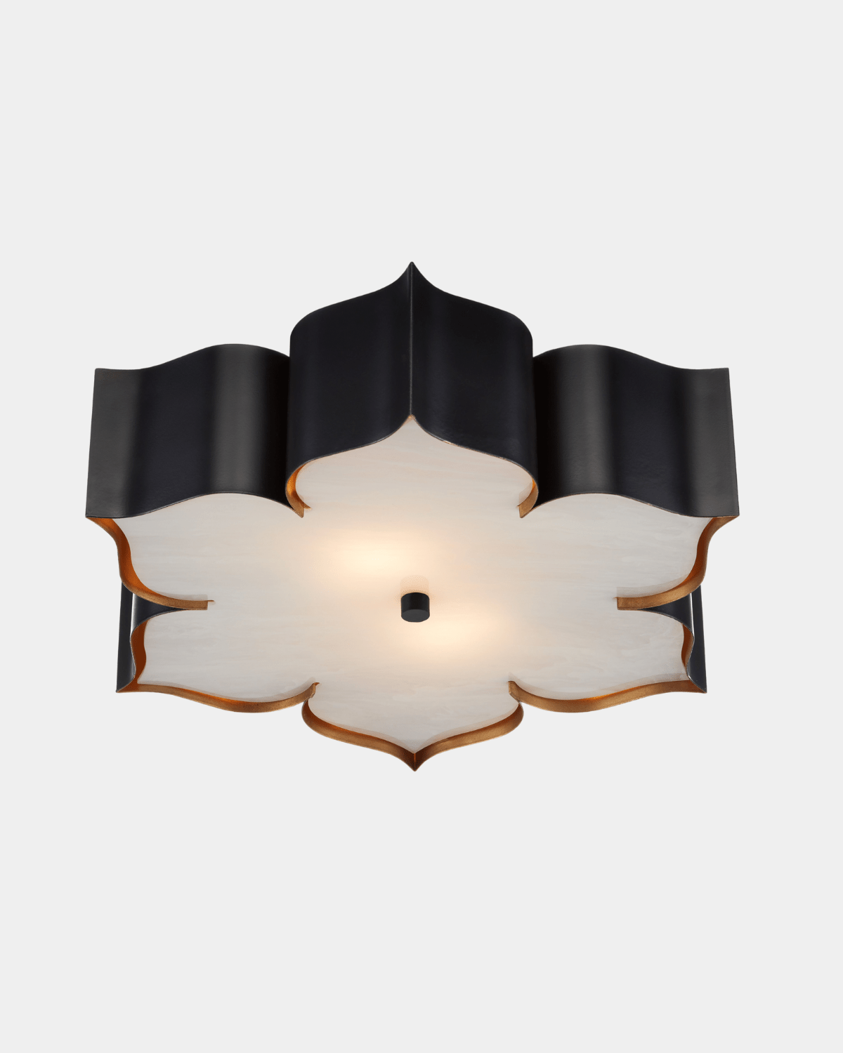 Grand Lotus Black Flush Mount - Marble Lotus - Grand Lotus Black Flush Mount