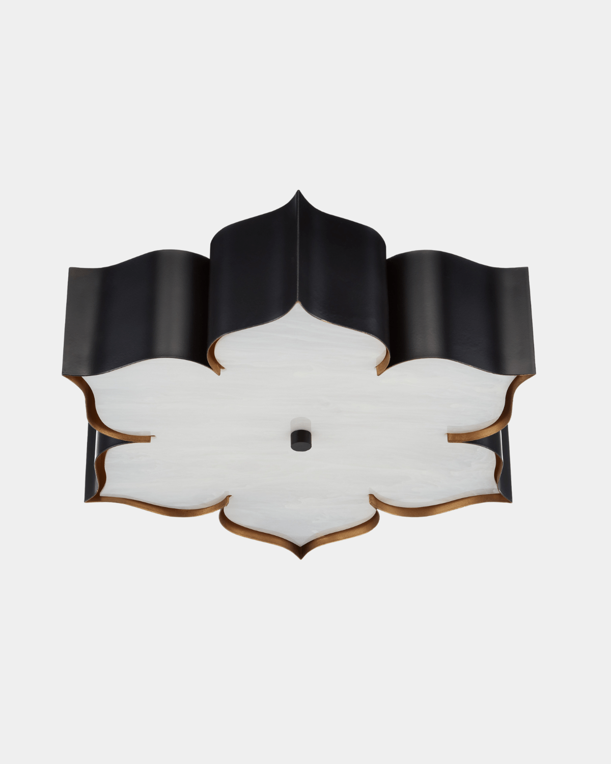 Grand Lotus Black Flush Mount - Marble Lotus - Shop Grand Lotus Black Flush Mount