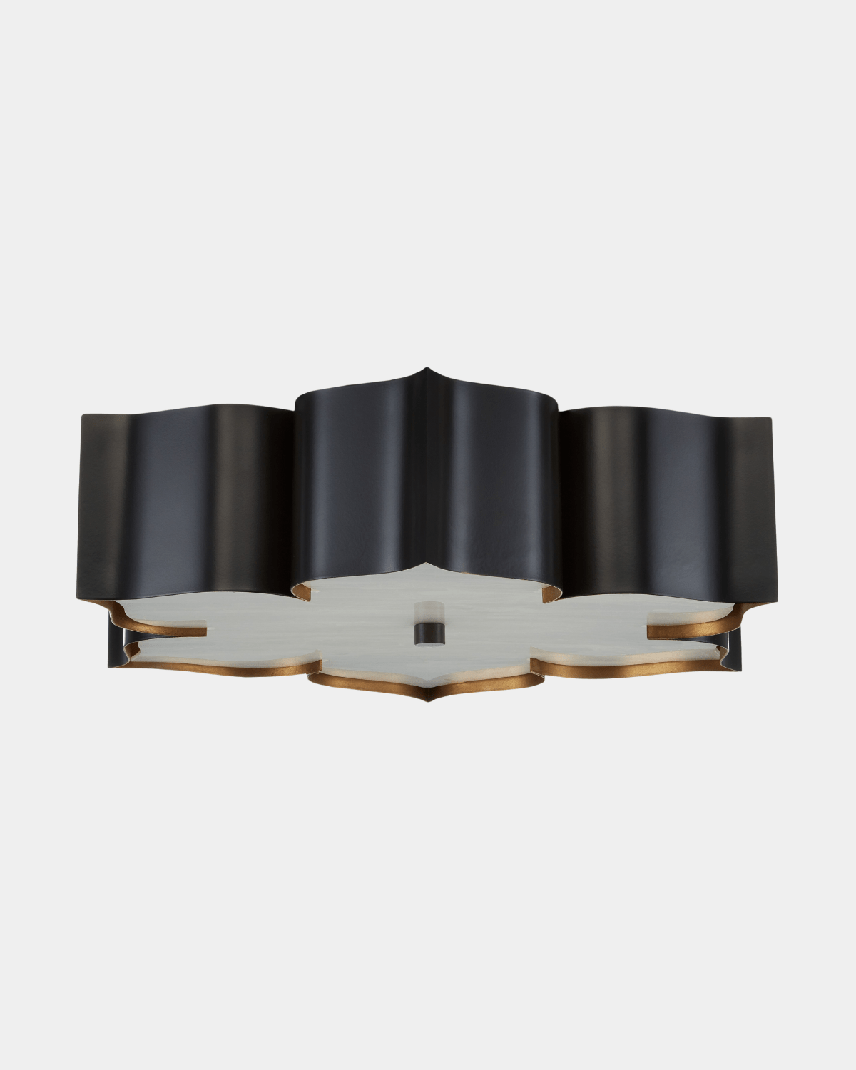 Grand Lotus Black Flush Mount - Marble Lotus - Grand Lotus Black Flush Mount | Marble Lotus