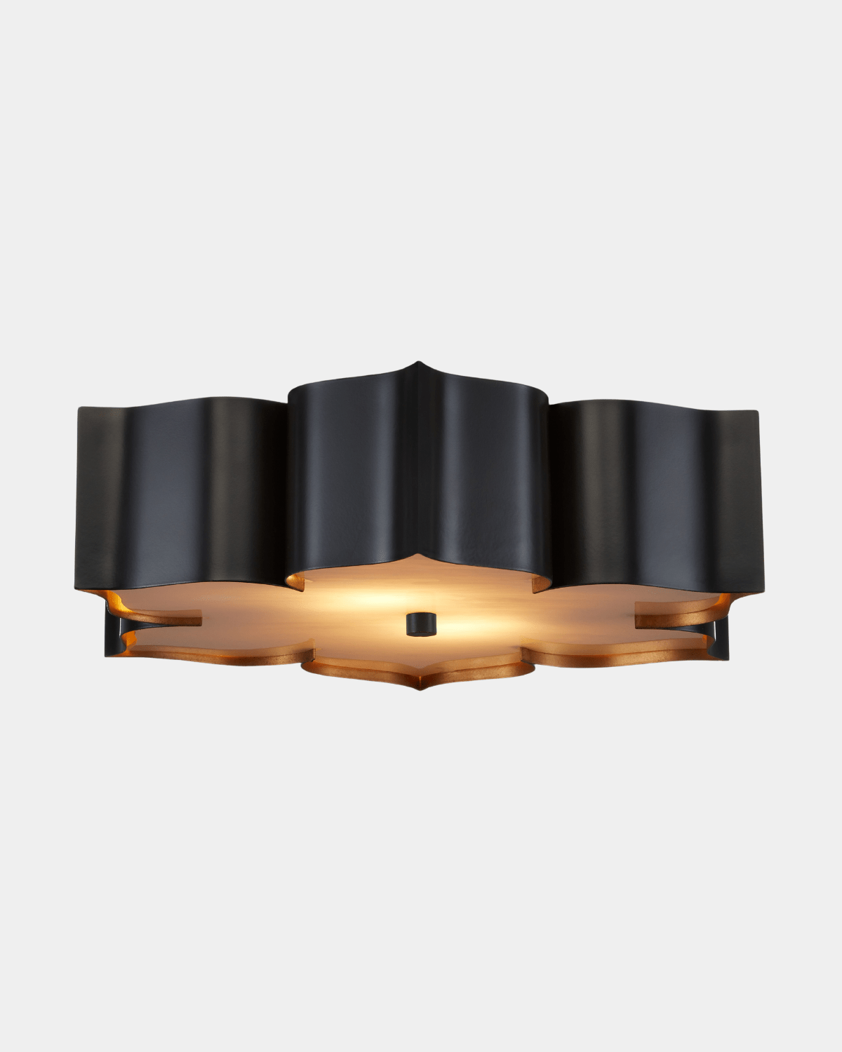 Grand Lotus Black Flush Mount - Marble Lotus - Shop Grand Lotus Black Flush Mount | Marble Lotus