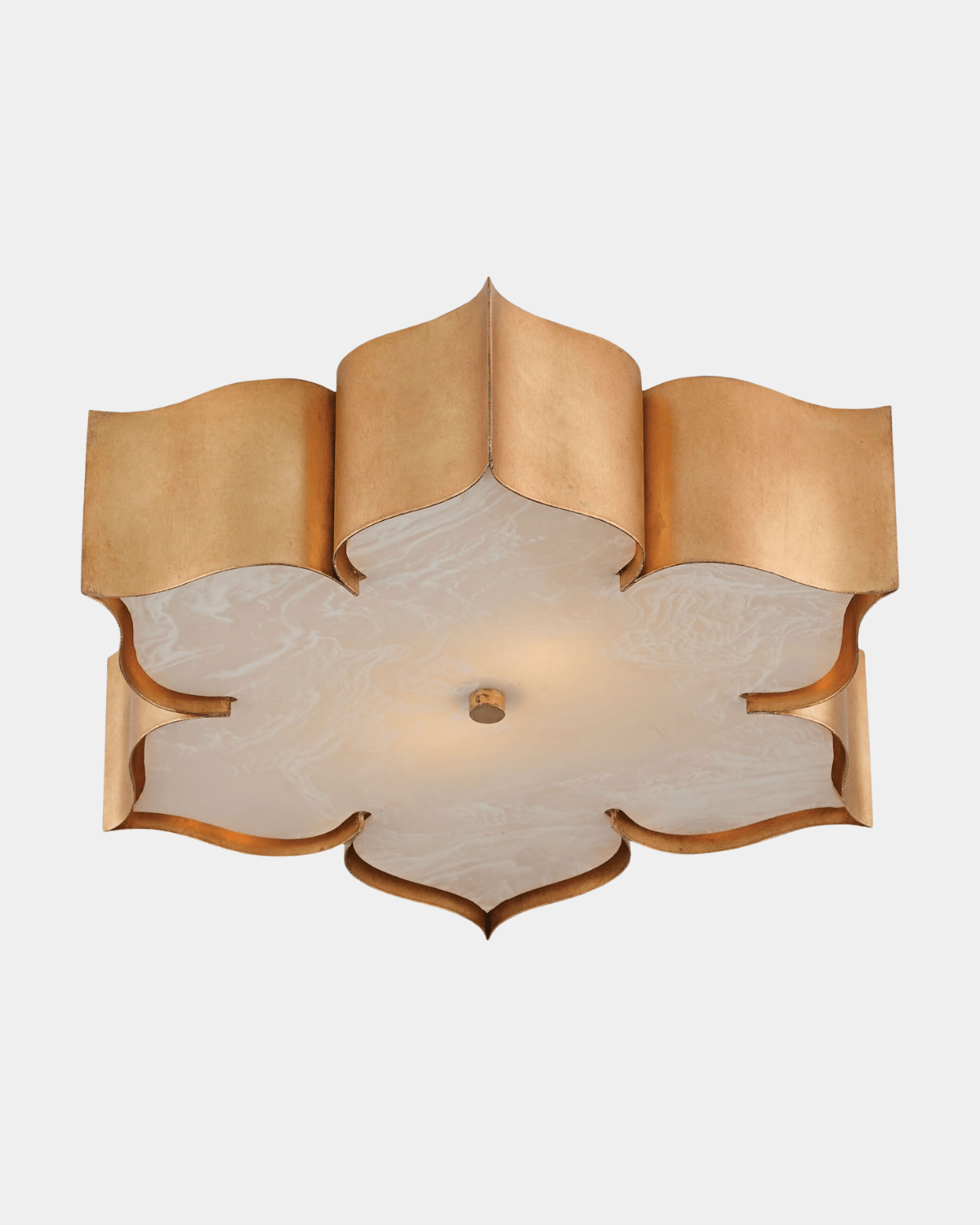 Grand Lotus Gold Flush Mount - Marble Lotus - Buy Grand Lotus Gold Flush Mount