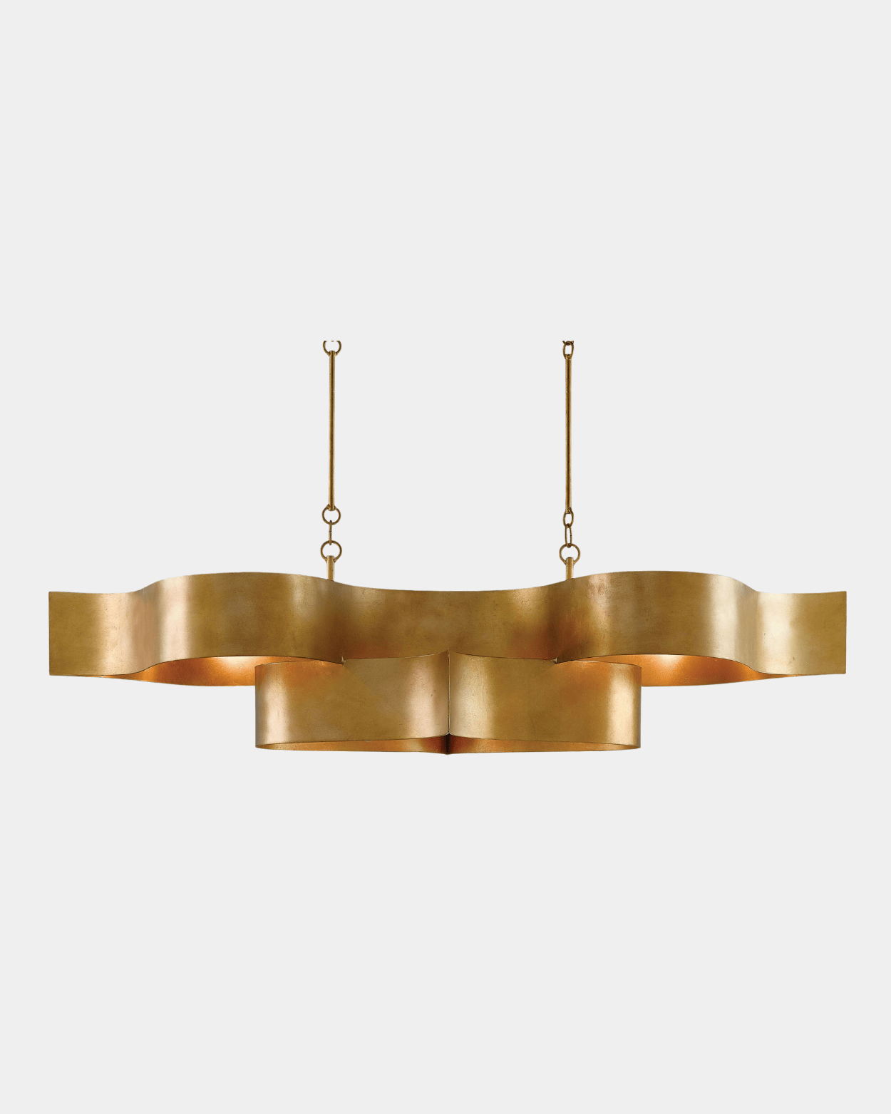 Grand Lotus Gold Oval Chandelier - Marble Lotus - Grand Lotus Gold Oval Chandelier | Marble Lotus