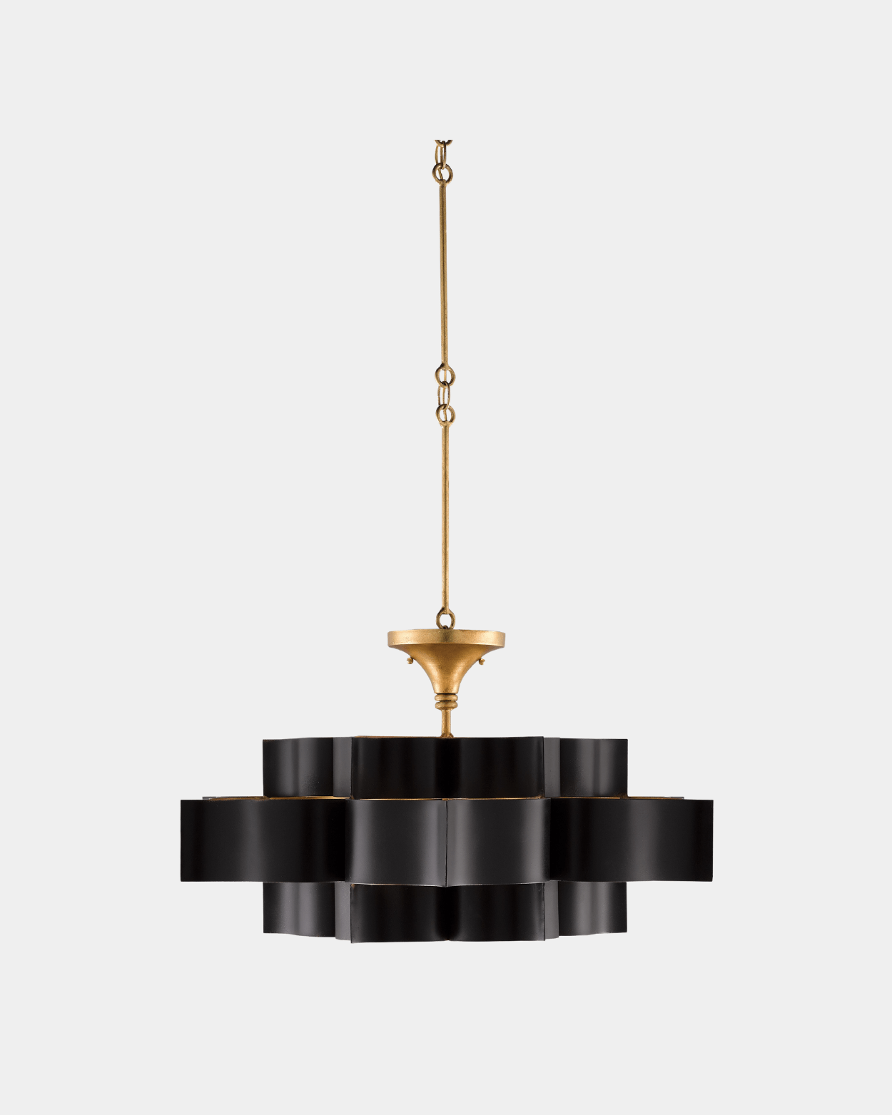 Grand Lotus Large Black Chandelier - Marble Lotus - Shop Grand Lotus Large Black Chandelier | Marble Lotus