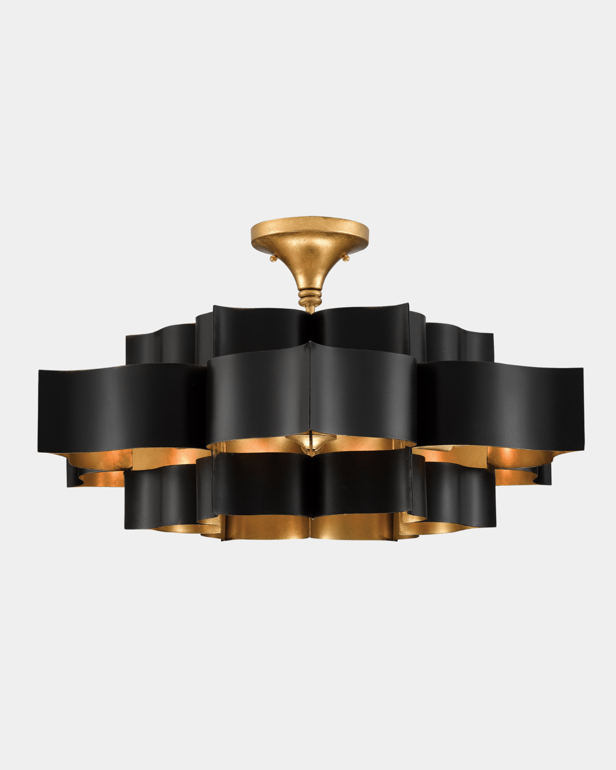 Grand Lotus Large Black Chandelier - Marble Lotus - Shop Grand Lotus Large Black Chandelier from Marble Lotus