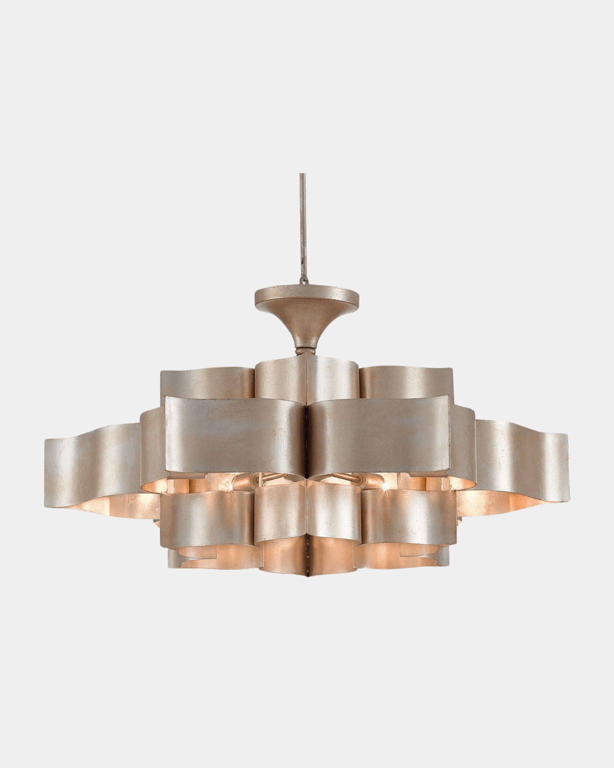 Grand Lotus Large Silver Chandelier - Marble Lotus - Purchase Grand Lotus Large Silver Chandelier