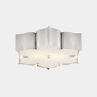 Grand Lotus Silver Flush Mount - Marble Lotus - Buy Grand Lotus Silver Flush Mount | Marble Lotus