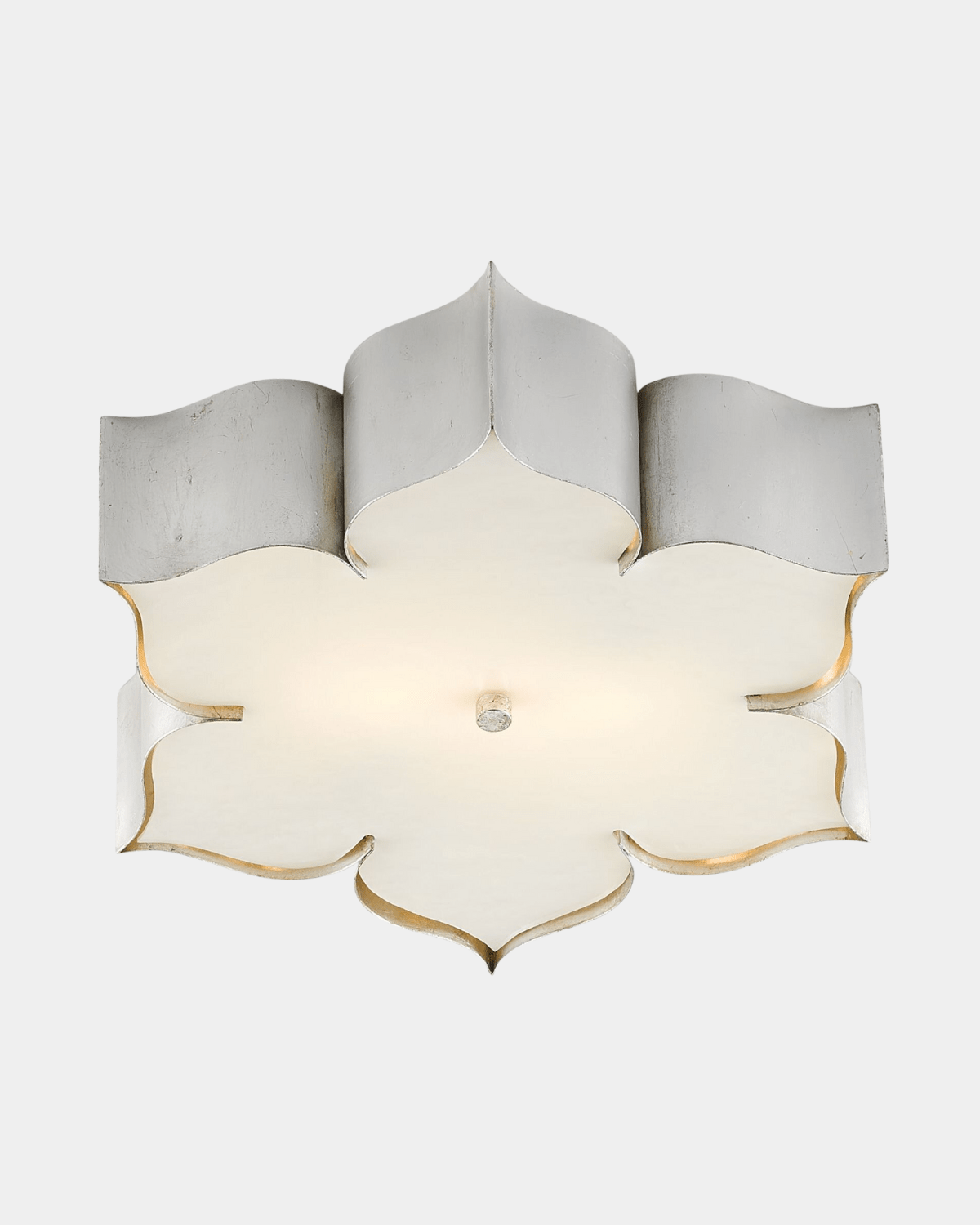 Grand Lotus Silver Flush Mount - Marble Lotus - Grand Lotus Silver Flush Mount