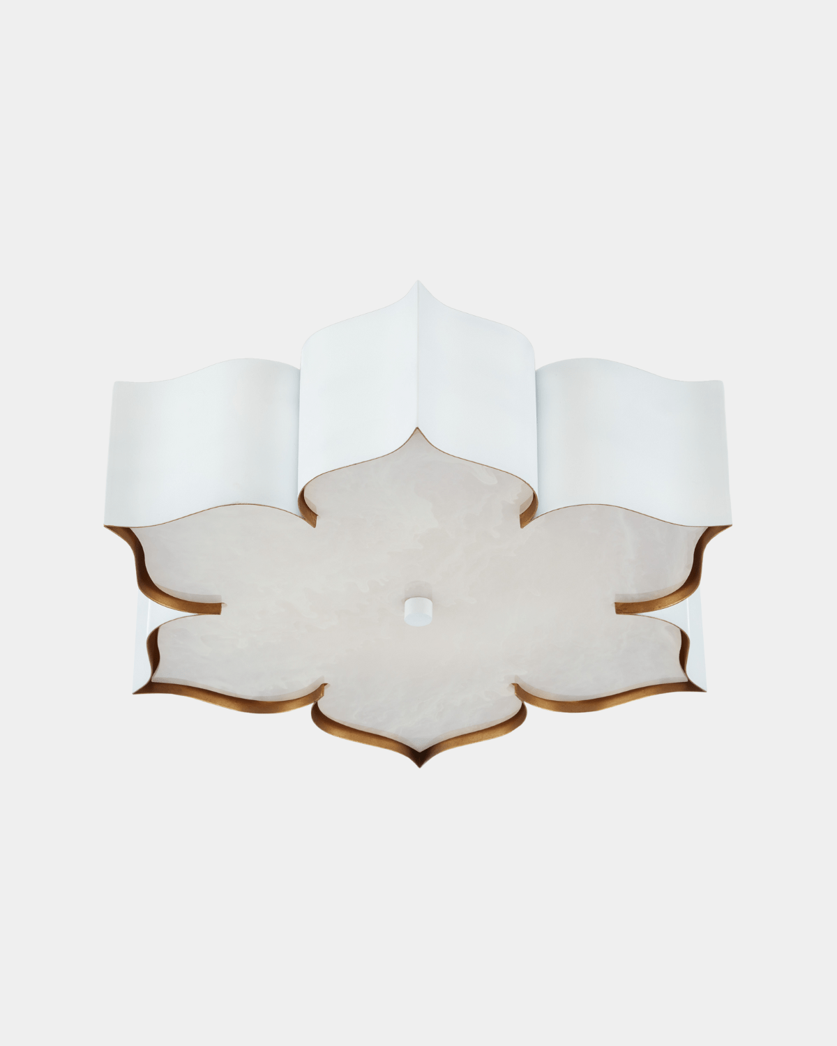 Grand Lotus White Flush Mount - Marble Lotus - Buy Grand Lotus White Flush Mount for Soft