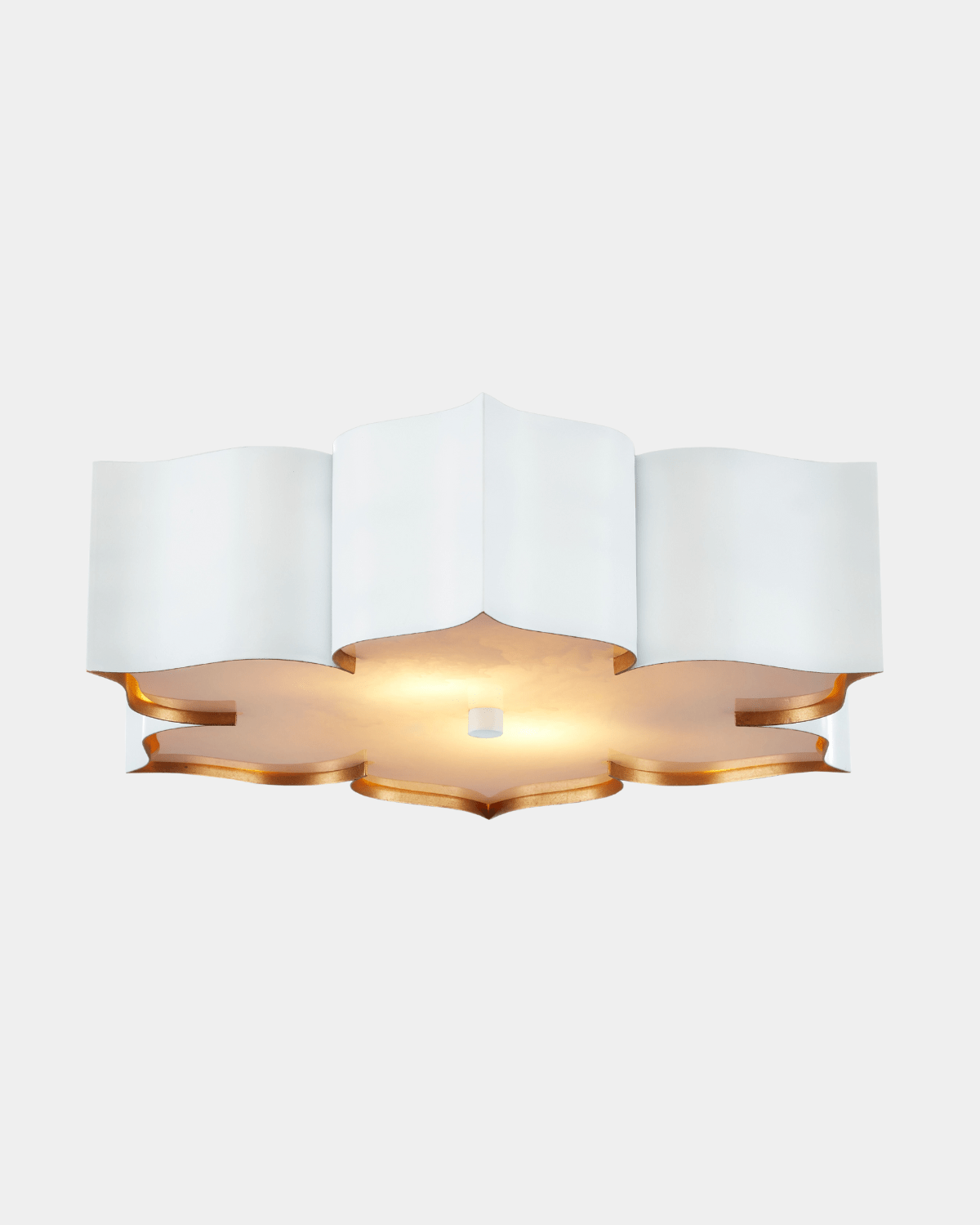 Grand Lotus White Flush Mount - Marble Lotus - Grand Lotus White Flush Mount for Soft | Marble Lotus