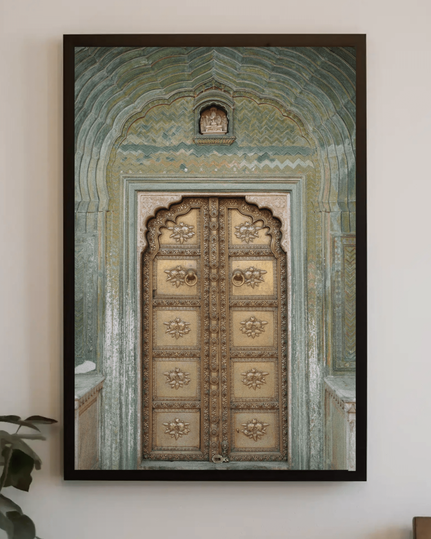 Green Gate Jaipur City Palace | Fine Art Print - Marble Lotus - Shop Jaipur City Palace Green Gate Fine Art Print | Marble Lotus