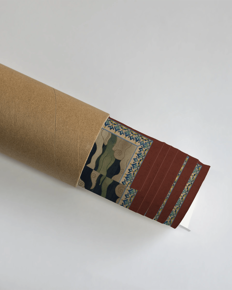 Green Tara Buddhist Indian Frameless Painting Wall Art Digital Print Poster 36 x 48 inches - Marble Lotus - Green Tara Buddhist Indian Painting Wall Art Digital Print Poster 36 x 48 inches