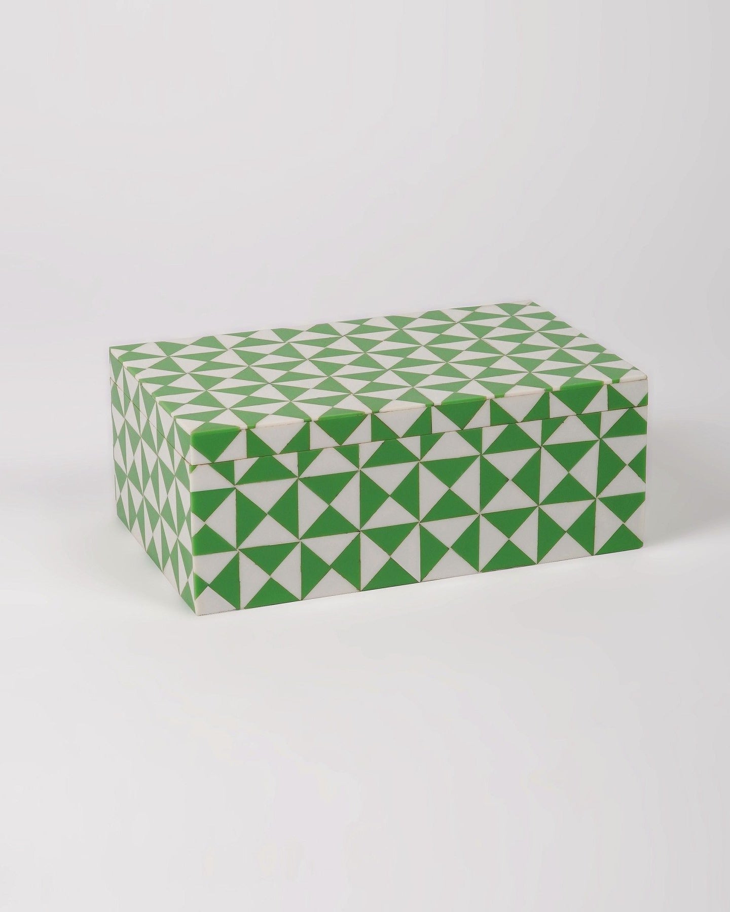 Green Wooden Box (Set of 2) - Marble Lotus - Order Saga Green Wooden Inlay Box Set of 2 from Marble Lotus