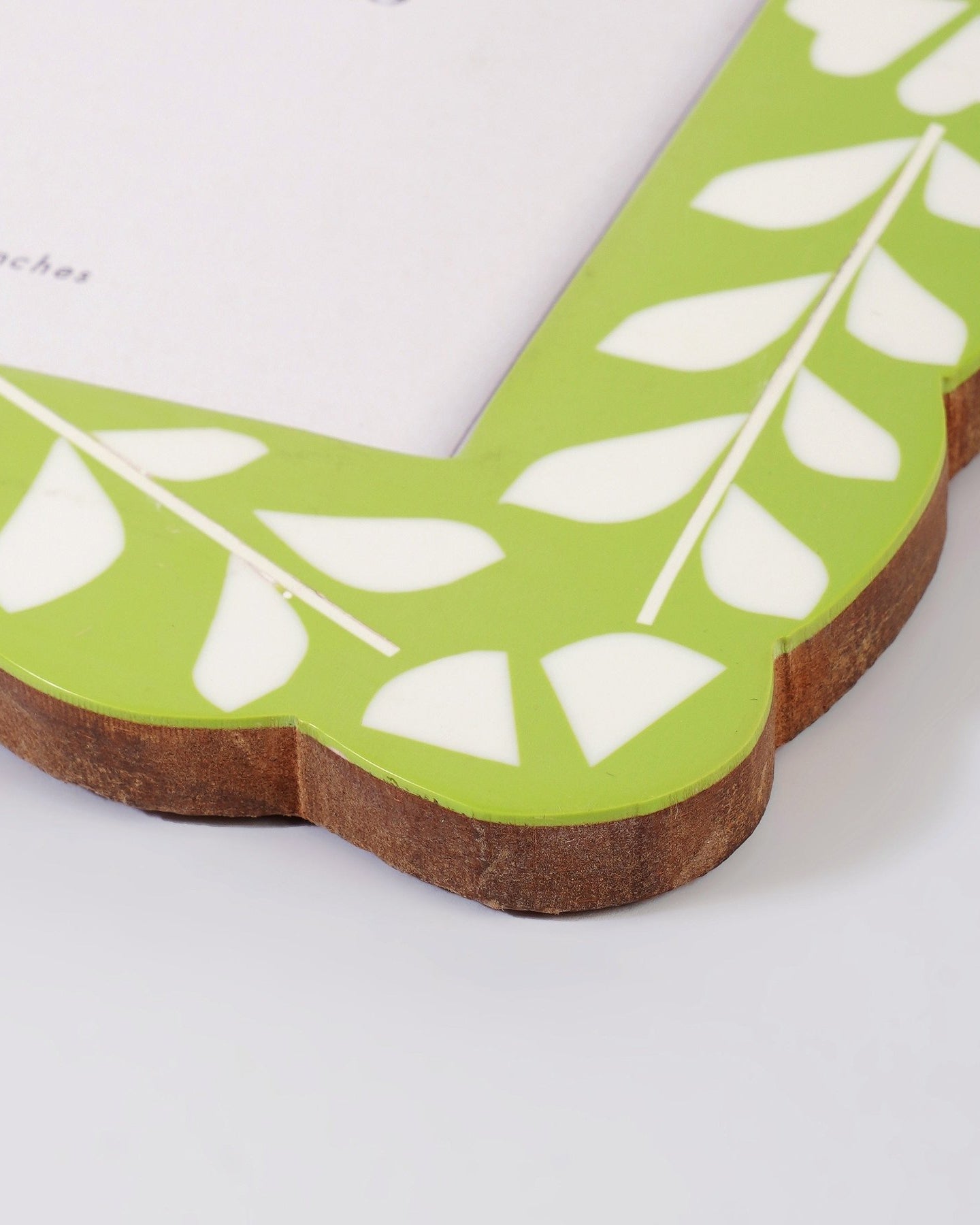 Green Wooden Inlay Frame - Marble Lotus - Buy Saga Green Wooden Inlay Frame at Marble Lotus