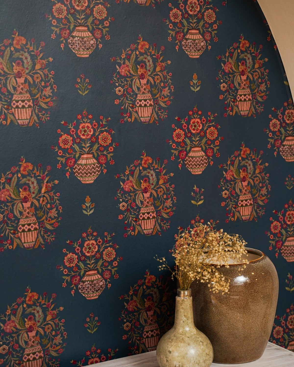 Guldasta - Denim Blue - Marble Lotus - Guldasta - Denim Blue