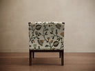 Gymkhana Arm Chair Floral Embroidered - Marble Lotus - Gymkhana Arm Chair Floral Embroidered