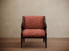 Gymkhana Arm Chair Patterned Brick Red - Marble Lotus - Gymkhana Arm Chair Patterned Brick Red