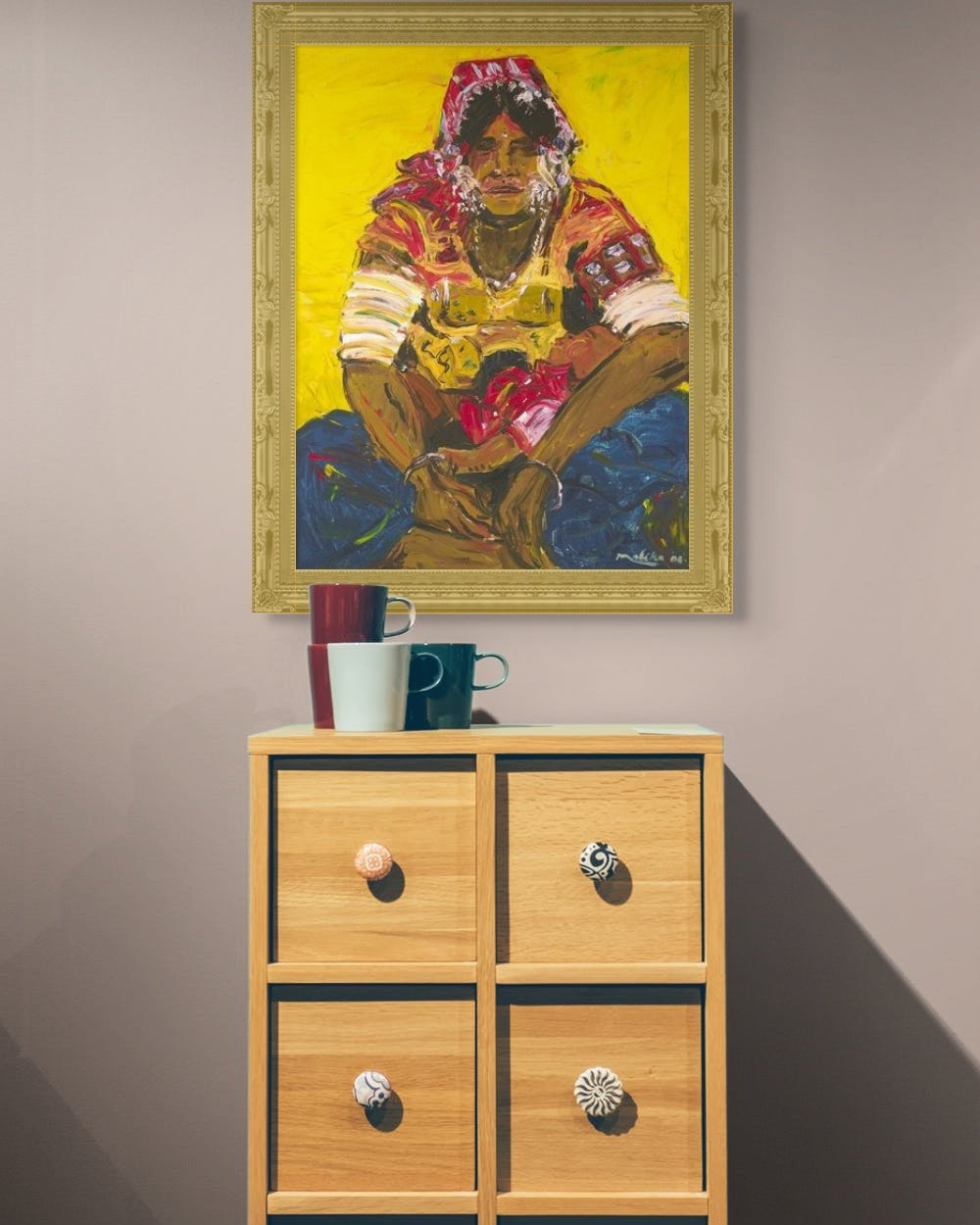 Gypsy Woman with Child - Marble Lotus - Shop Gypsy Woman with Child Artwork | Marble Lotus