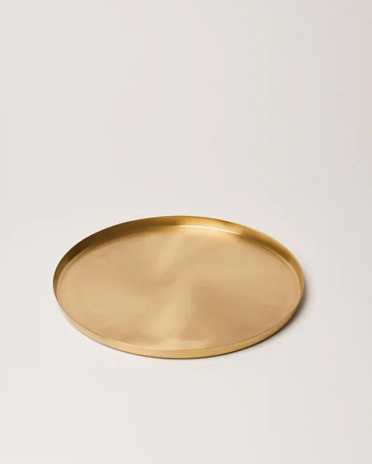 Heirloom Brass Dinner 4 Pcs Set - Marble Lotus - Heirloom Brass Dinner 4 Pcs Set