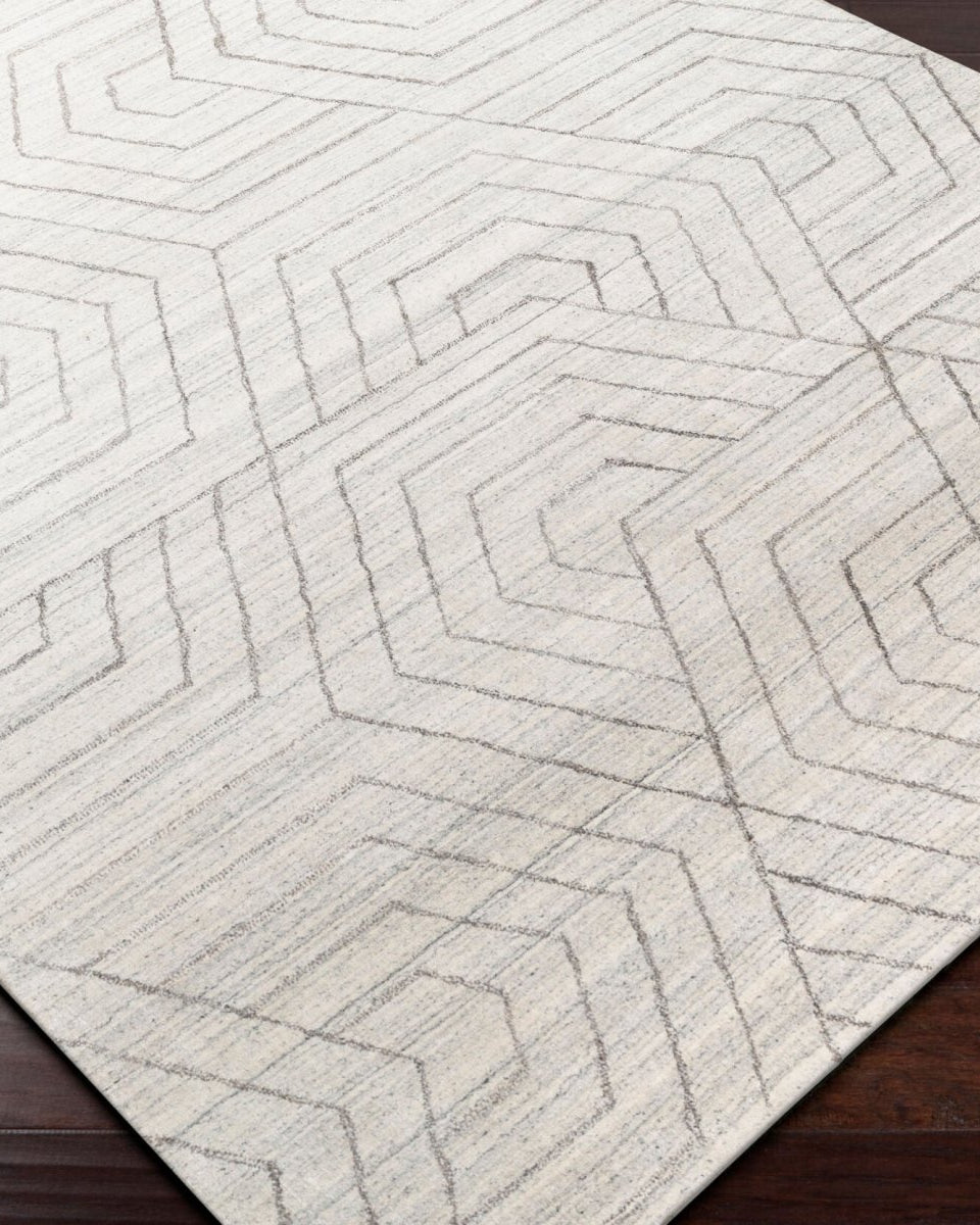 Hightower Handmade Rug - Marble Lotus - Hightower Handmade Rug