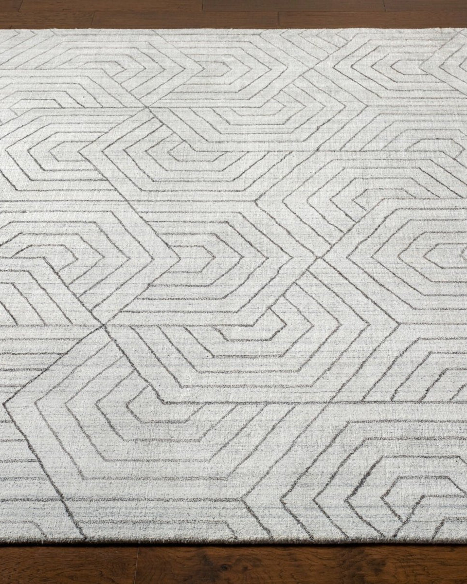 Hightower Handmade Rug - Marble Lotus - Hightower Handmade Rug