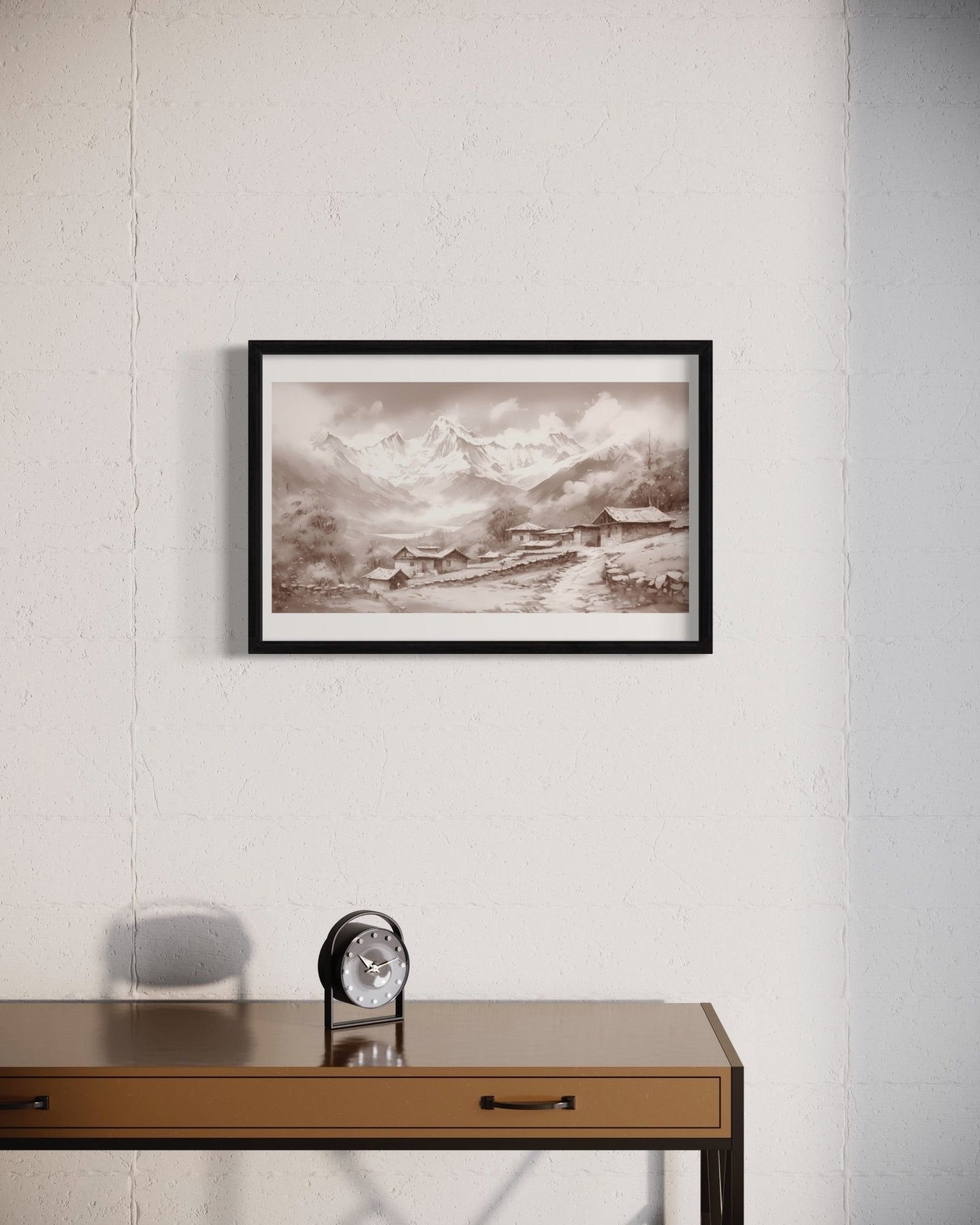 Himalayan Range, Nepal | Watercolor Fine Art Giclée Print - Marble Lotus - Himalayan Range Artwork | Marble Lotus