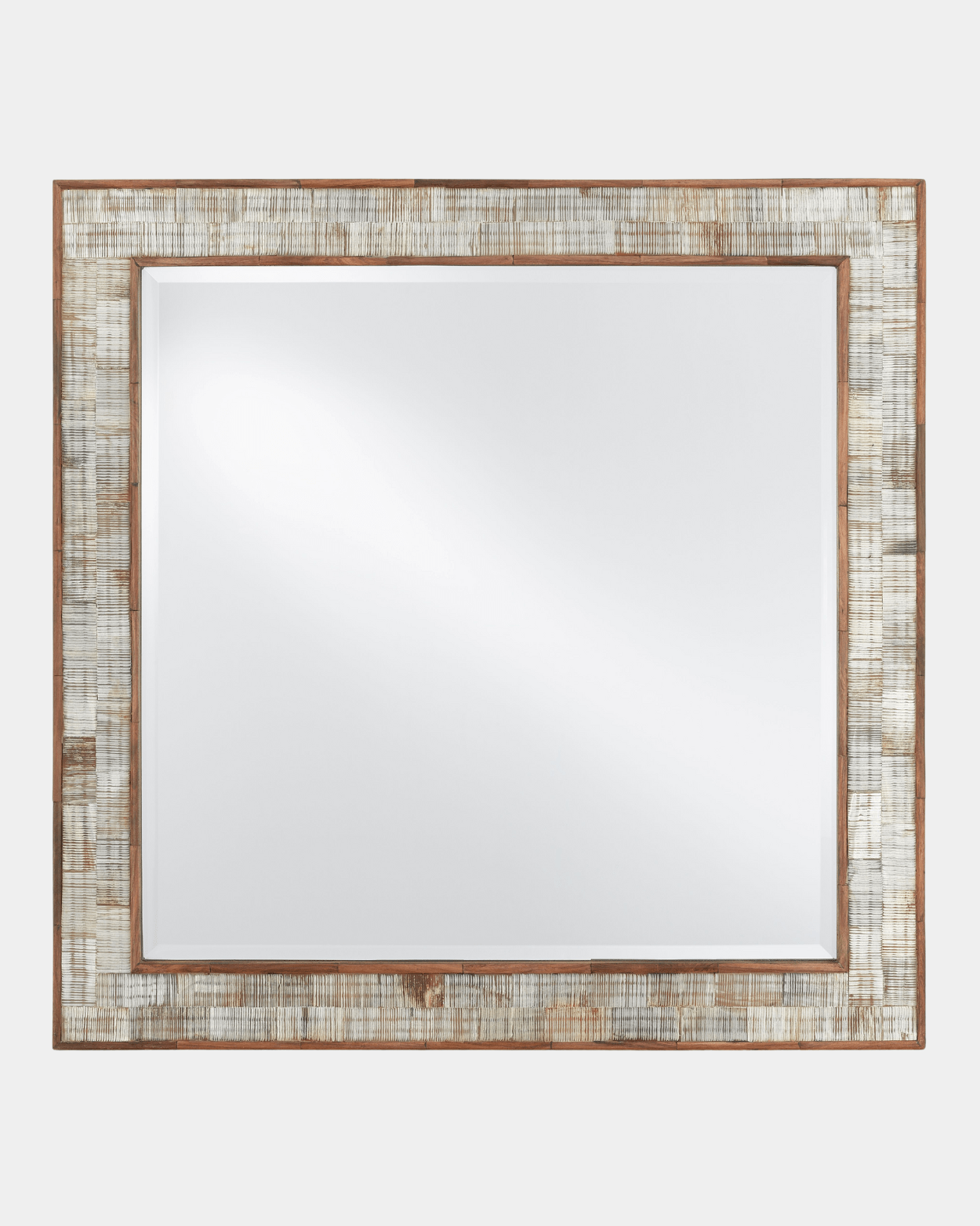Hyson Medium Square Mirror - Marble Lotus - Hyson Medium Square Mirror