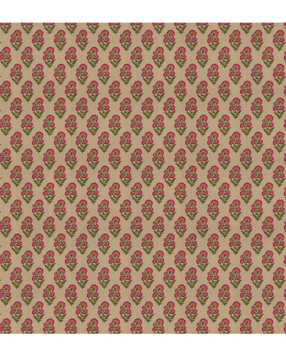 Indian Floral Theme Repeat Design Wallpaper, Luxury - Marble Lotus - Shop Indian Floral Theme Repeat Design Wallpaper