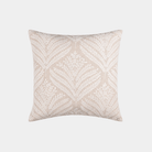 Ivory Linen Embroidered Pillow - Marble Lotus - White Linen Embroidered Pillow. Shop today.