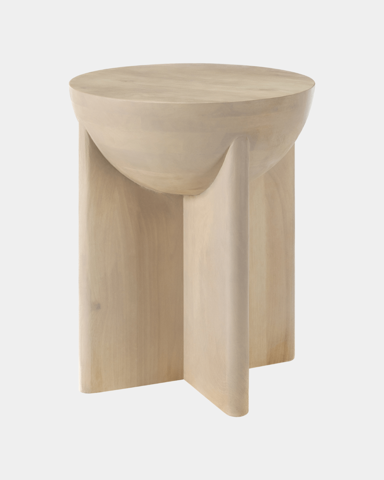 Ivory Mango Wood Side Table - Marble Lotus - Ivory Mango Wood Side Table. Buy today |