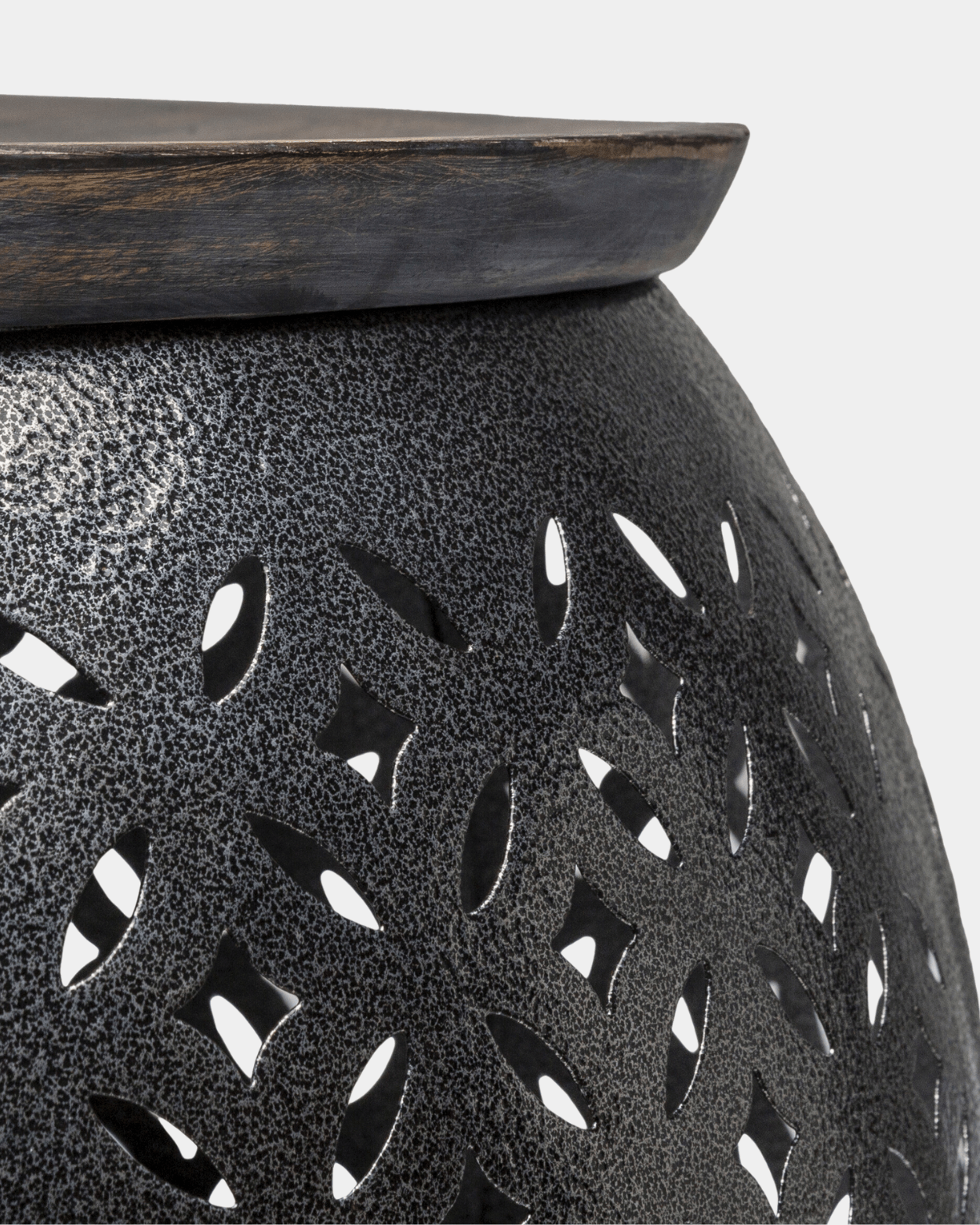 Jaali Mango Wood Iron Table - Marble Lotus - Get Jaali Mango Wood & Iron Table | Marble Lotus