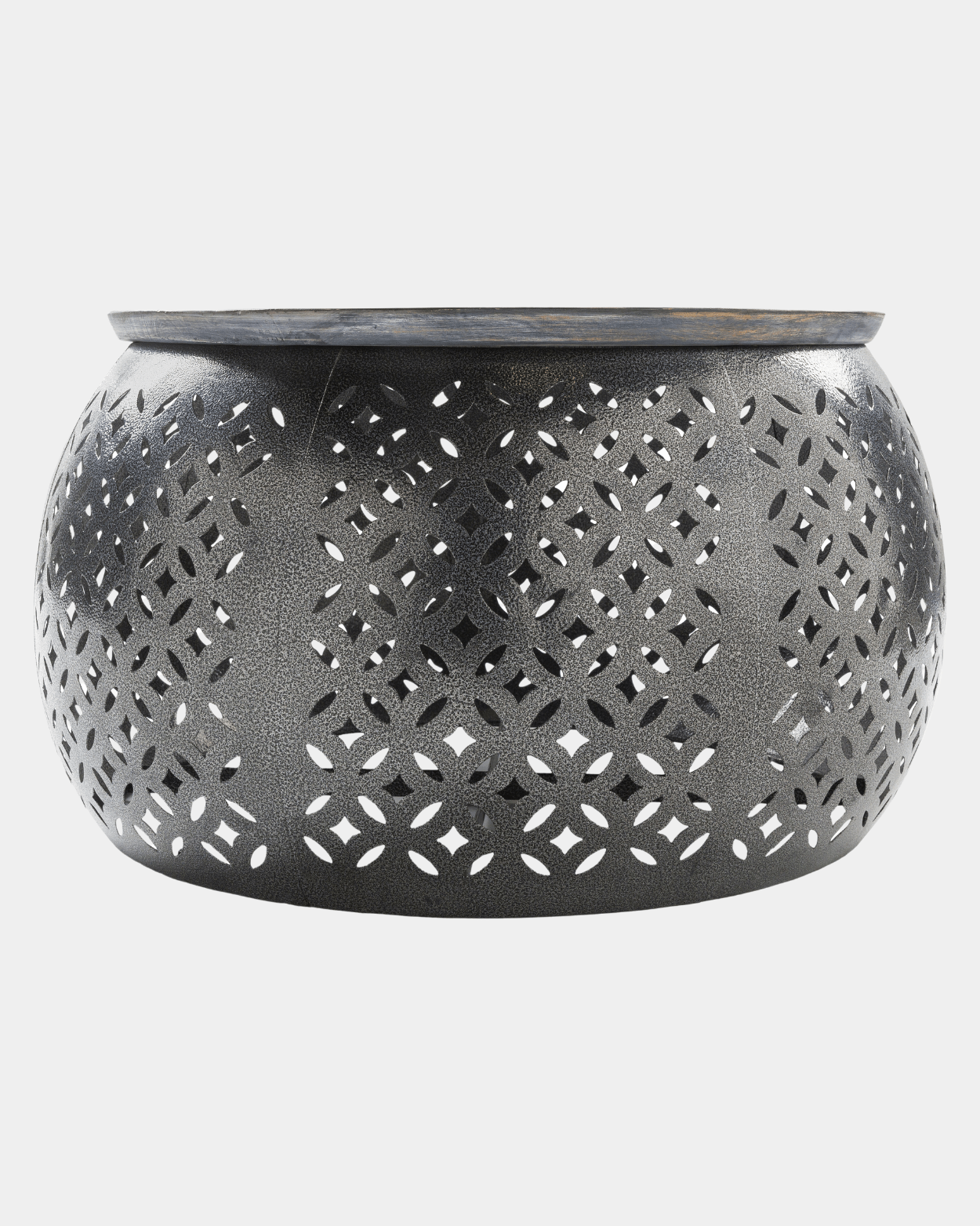 Jaali Mango Wood Iron Table - Marble Lotus - Order Jaali Mango Wood & Iron Table | Marble Lotus