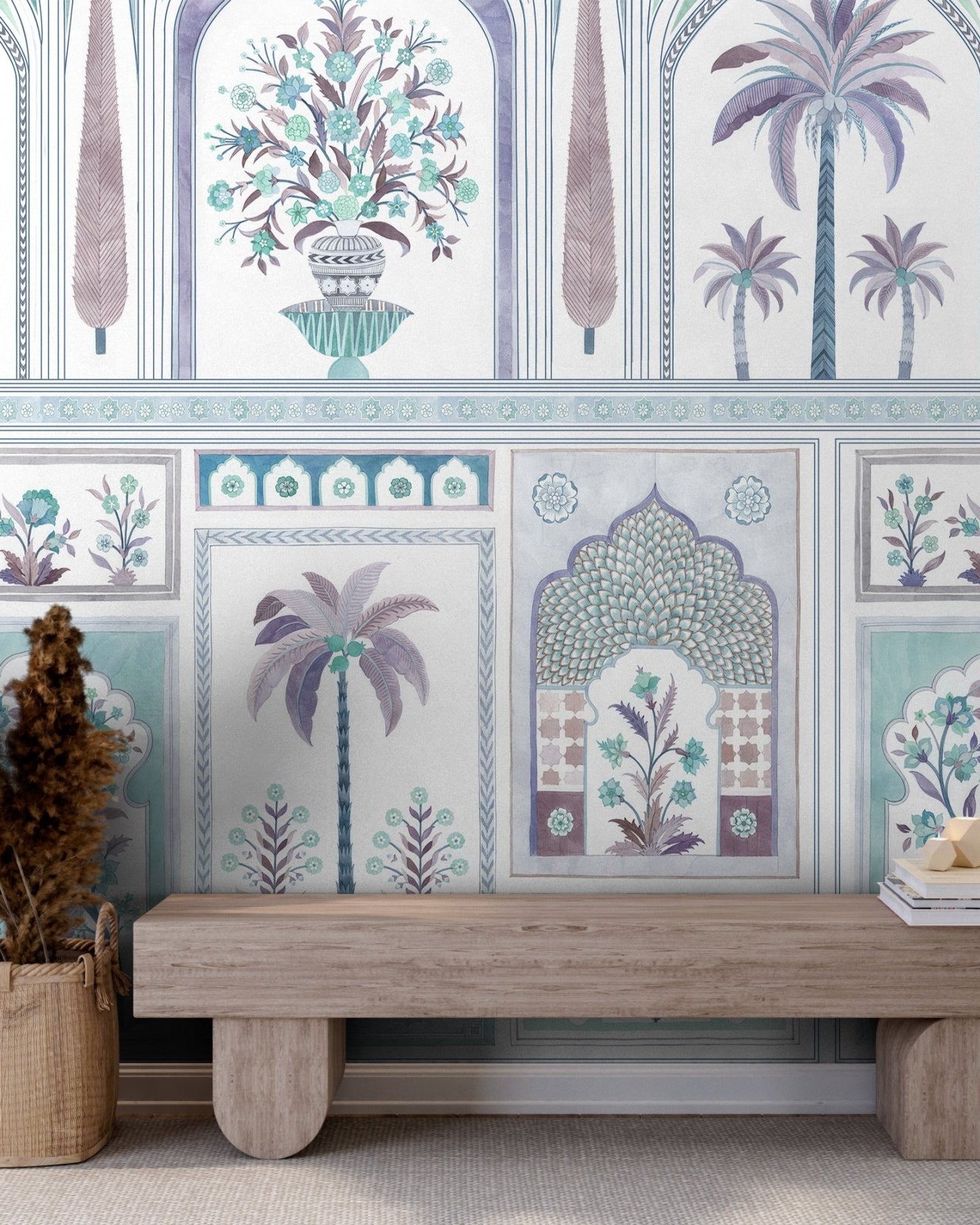 Jaipur Royale - Cerulean - Marble Lotus - Jaipur Royale - Cerulean