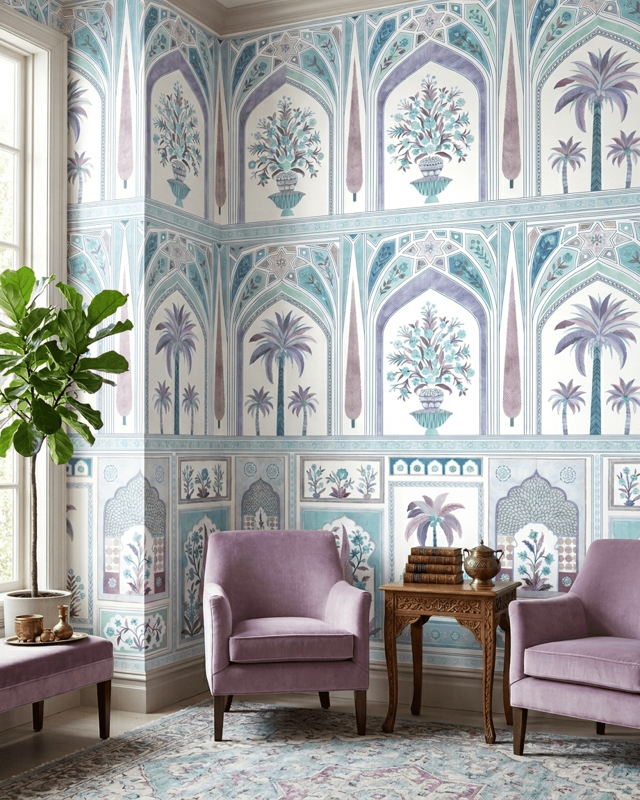 Jaipur Royale – Cerulean - Marble Lotus - Jaipur Royale – Cerulean